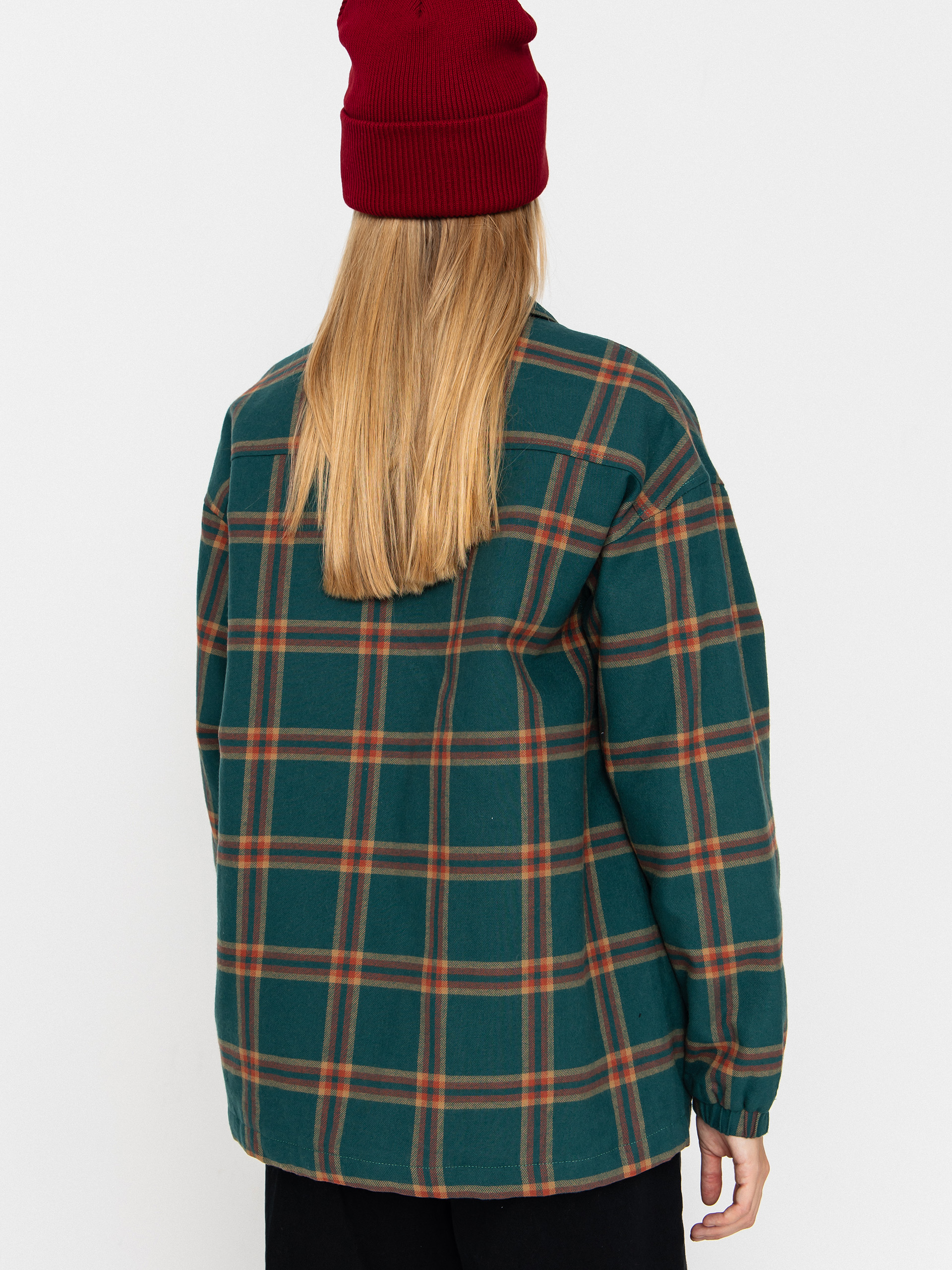 Pentru femei Geacă Volcom Ins Riding Flannel (atlantic deep)