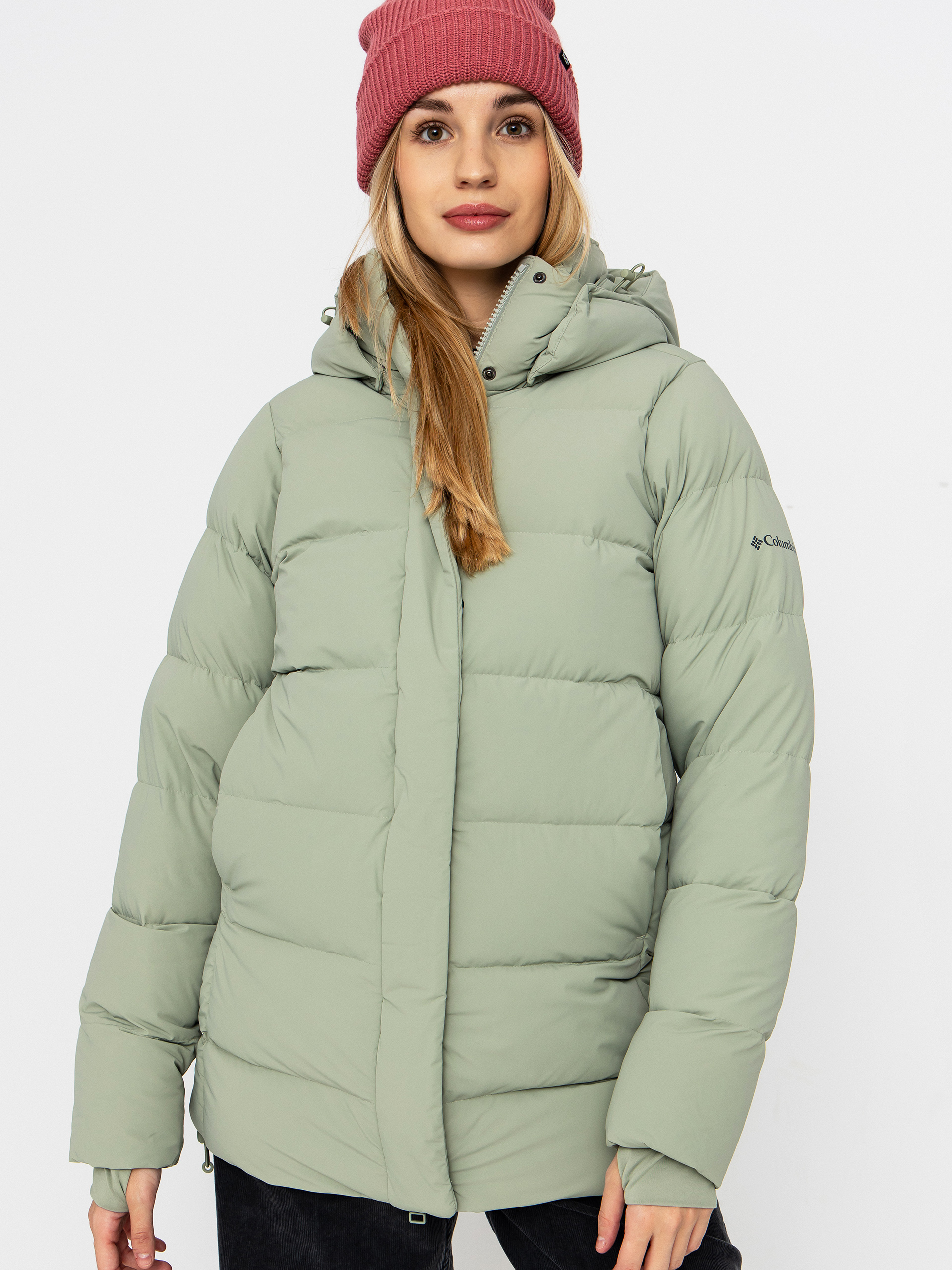 Geacă Columbia Amaze Puff Mid Hooded Wmn (safari)