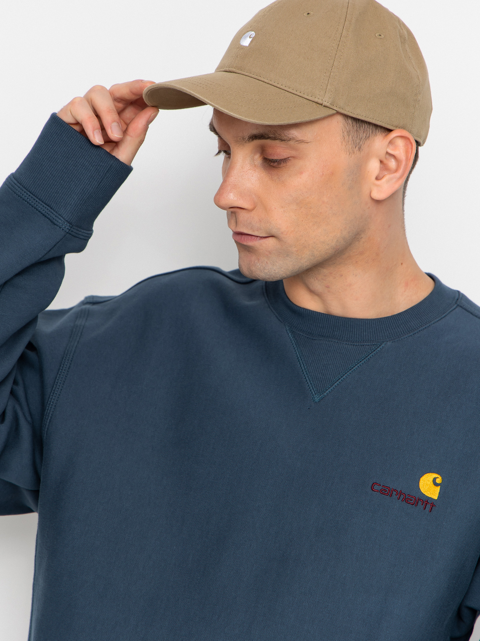 Hanorac Carhartt WIP American Script (office blue)