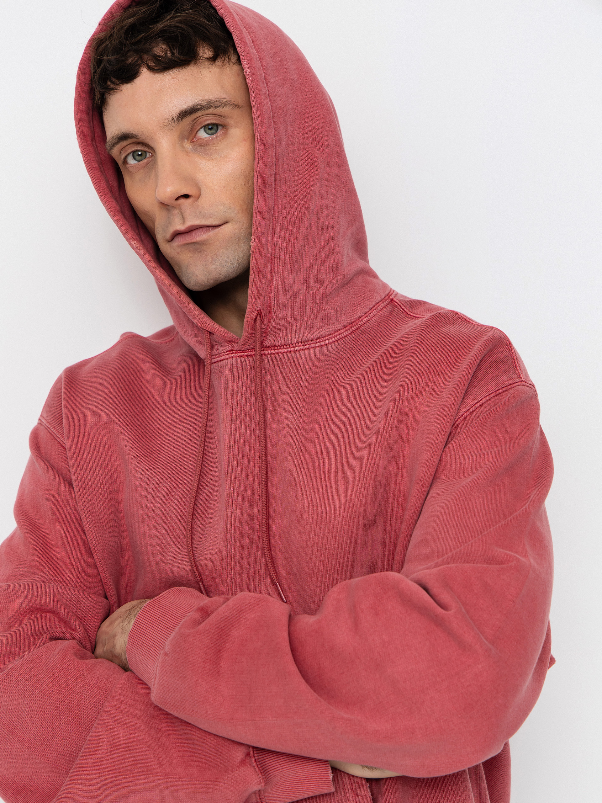 Hanorac cu glugă Carhartt WIP Torion HD (marsala)