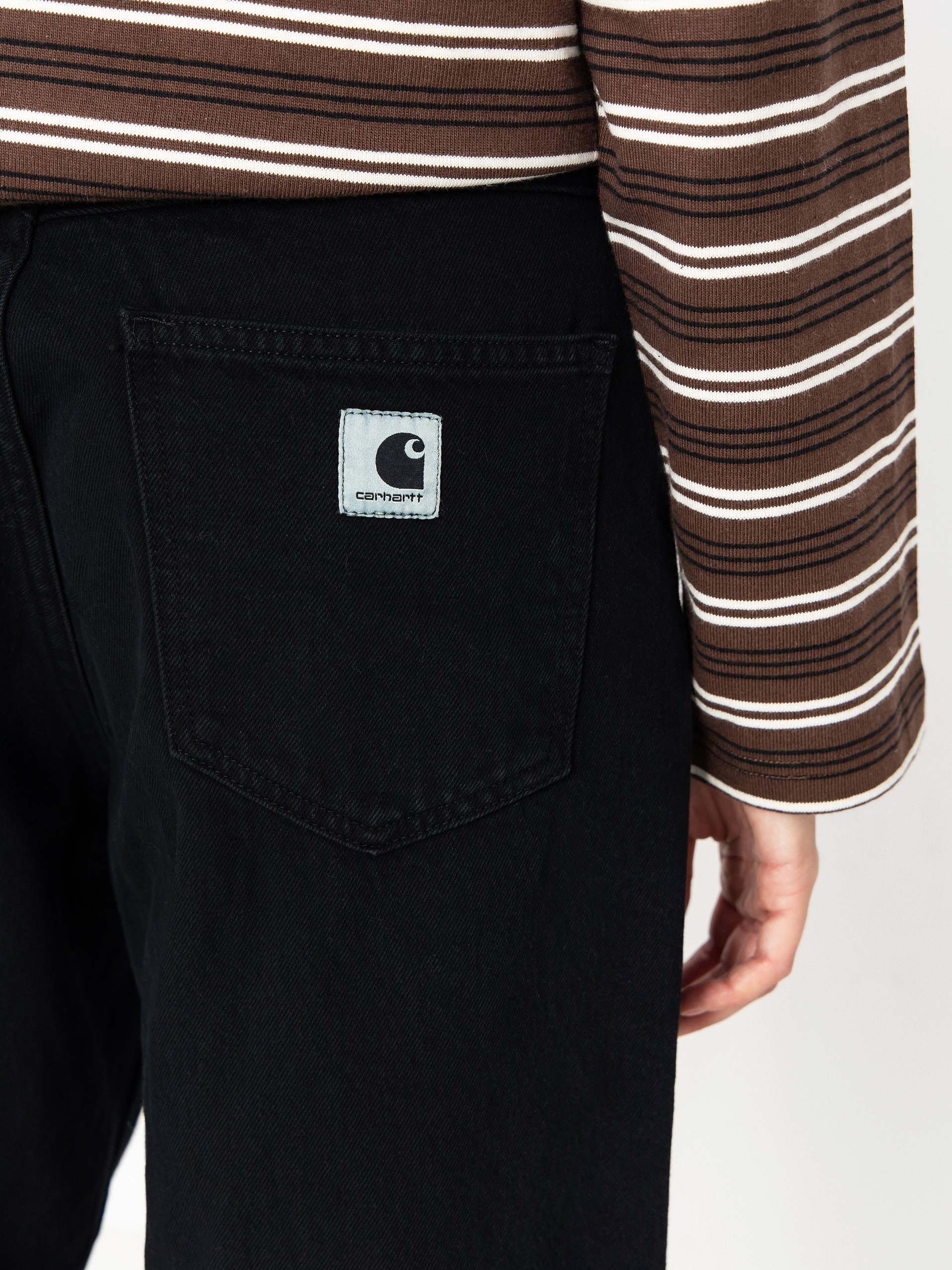 Pantaloni Carhartt WIP Brandon Wmn (blue/midnight wash)