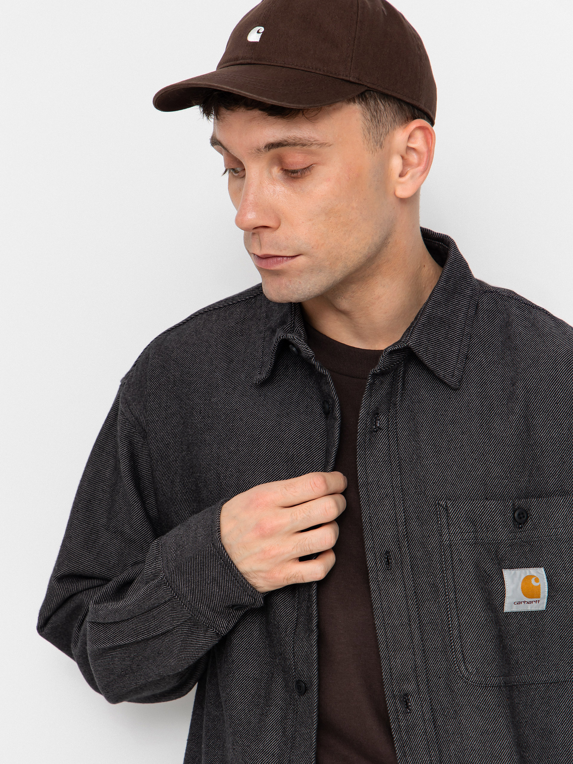 Cămașă Carhartt WIP Edgar (black/wax)