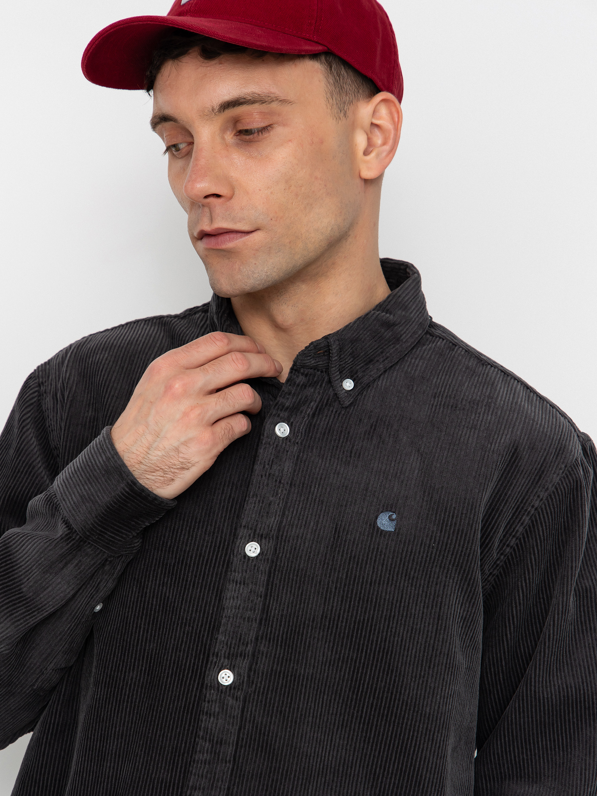 Cămașă Carhartt WIP Madison Cord (graphite/graphite)