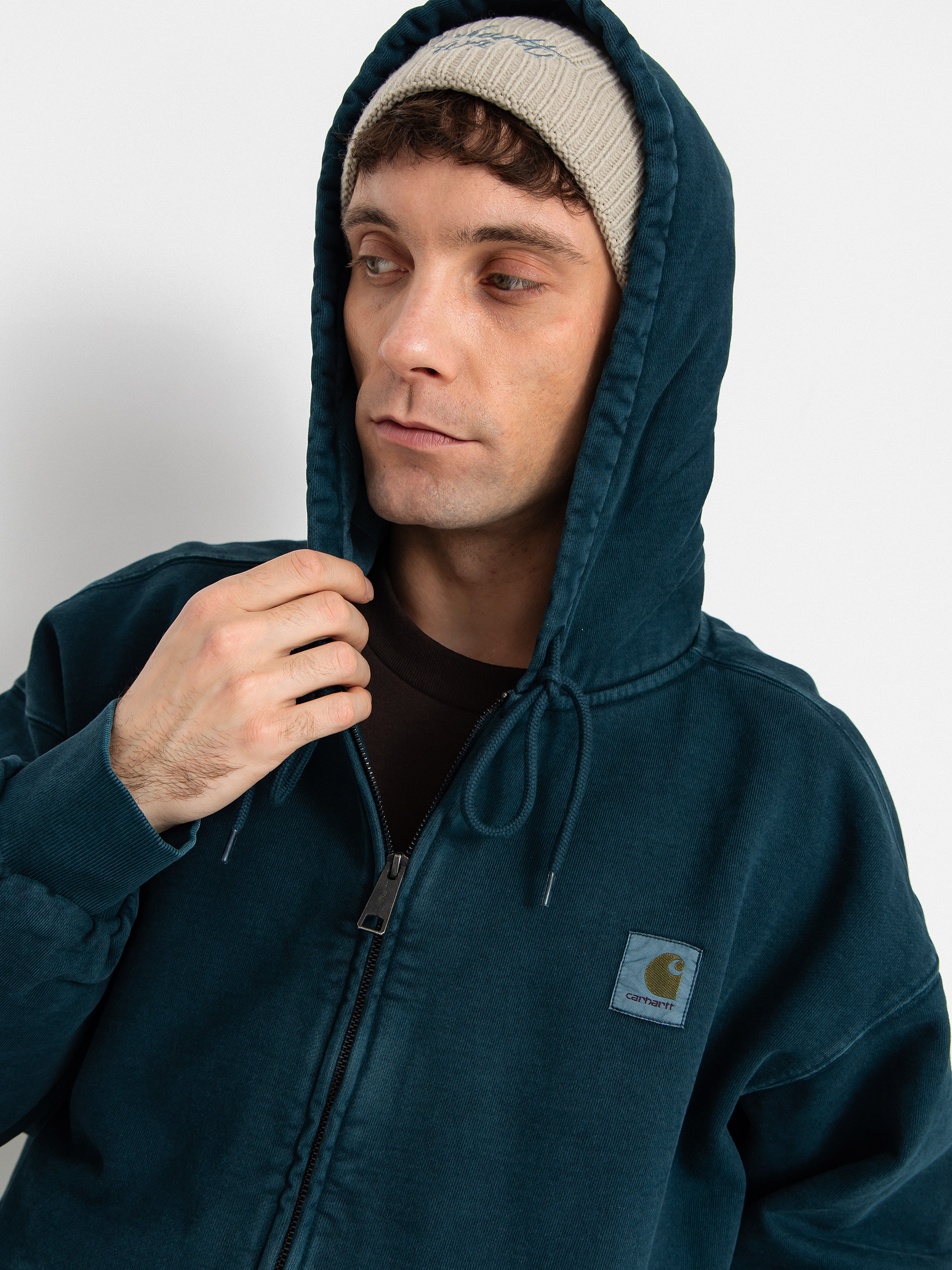 Geacă Carhartt WIP Vista ZHD (deep lagoon/garment dyed)