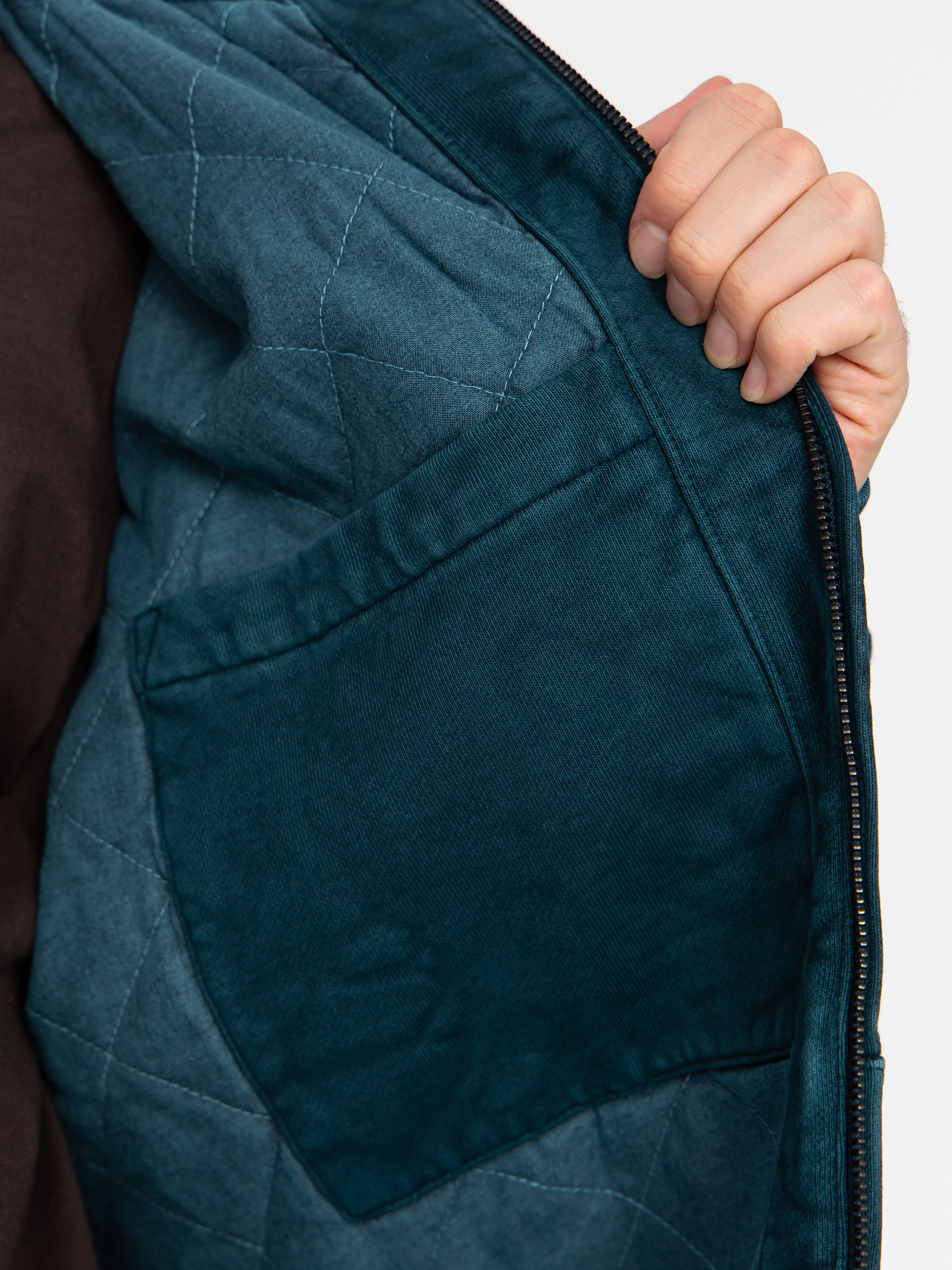 Geacă Carhartt WIP Vista ZHD (deep lagoon/garment dyed)