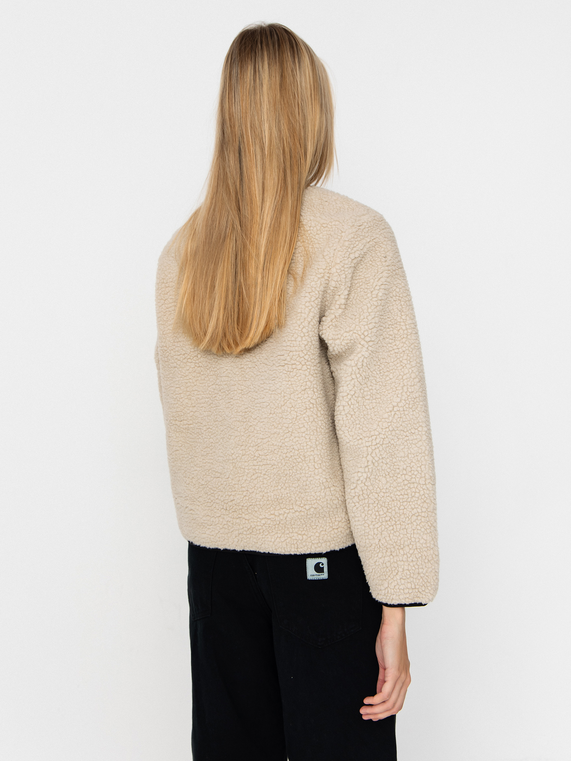 Geacă Carhartt WIP Janet Wmn (fleur de sel/black)