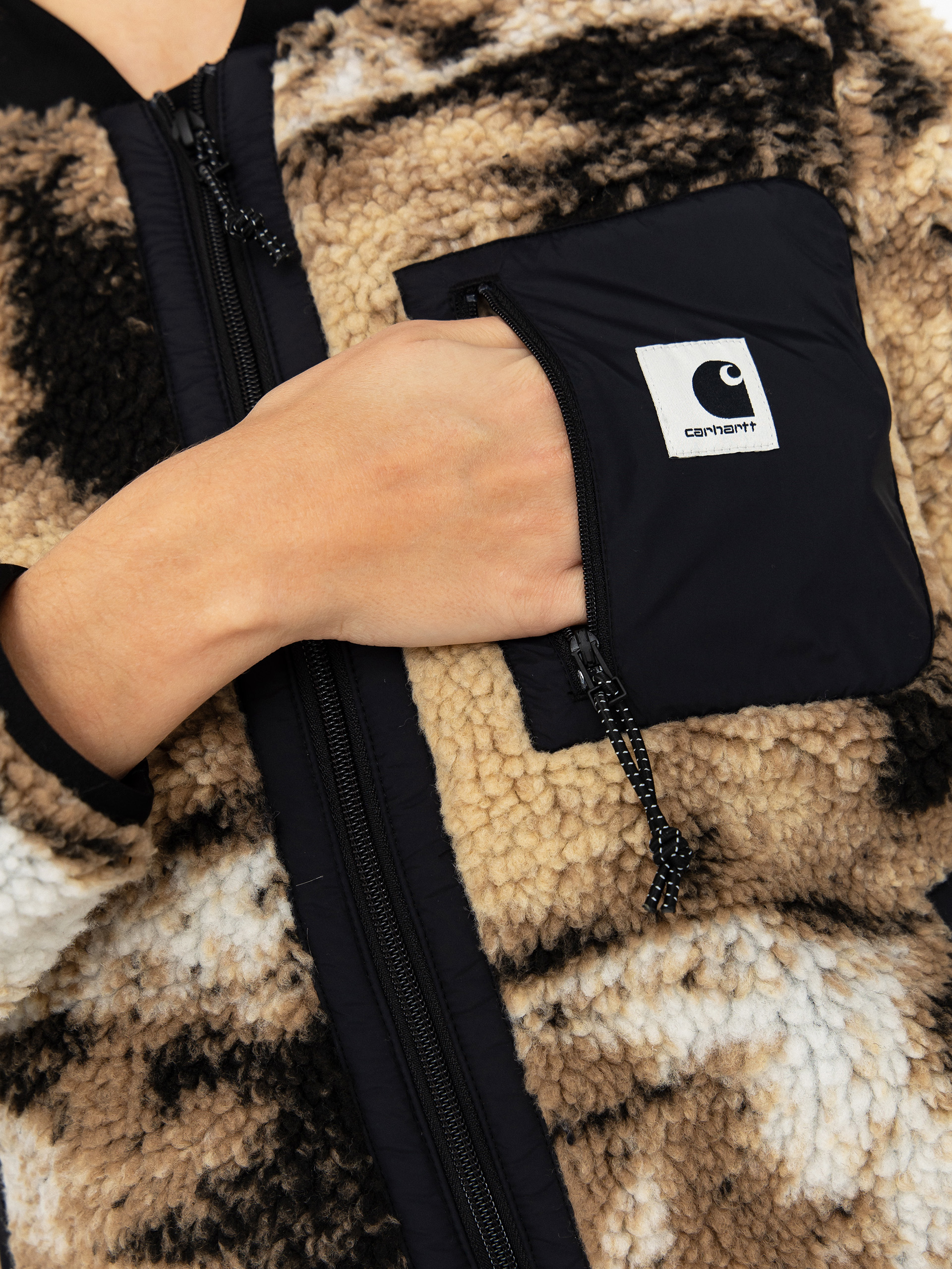 Geacă Carhartt WIP Janet Wmn (wild dog jacquard/black)