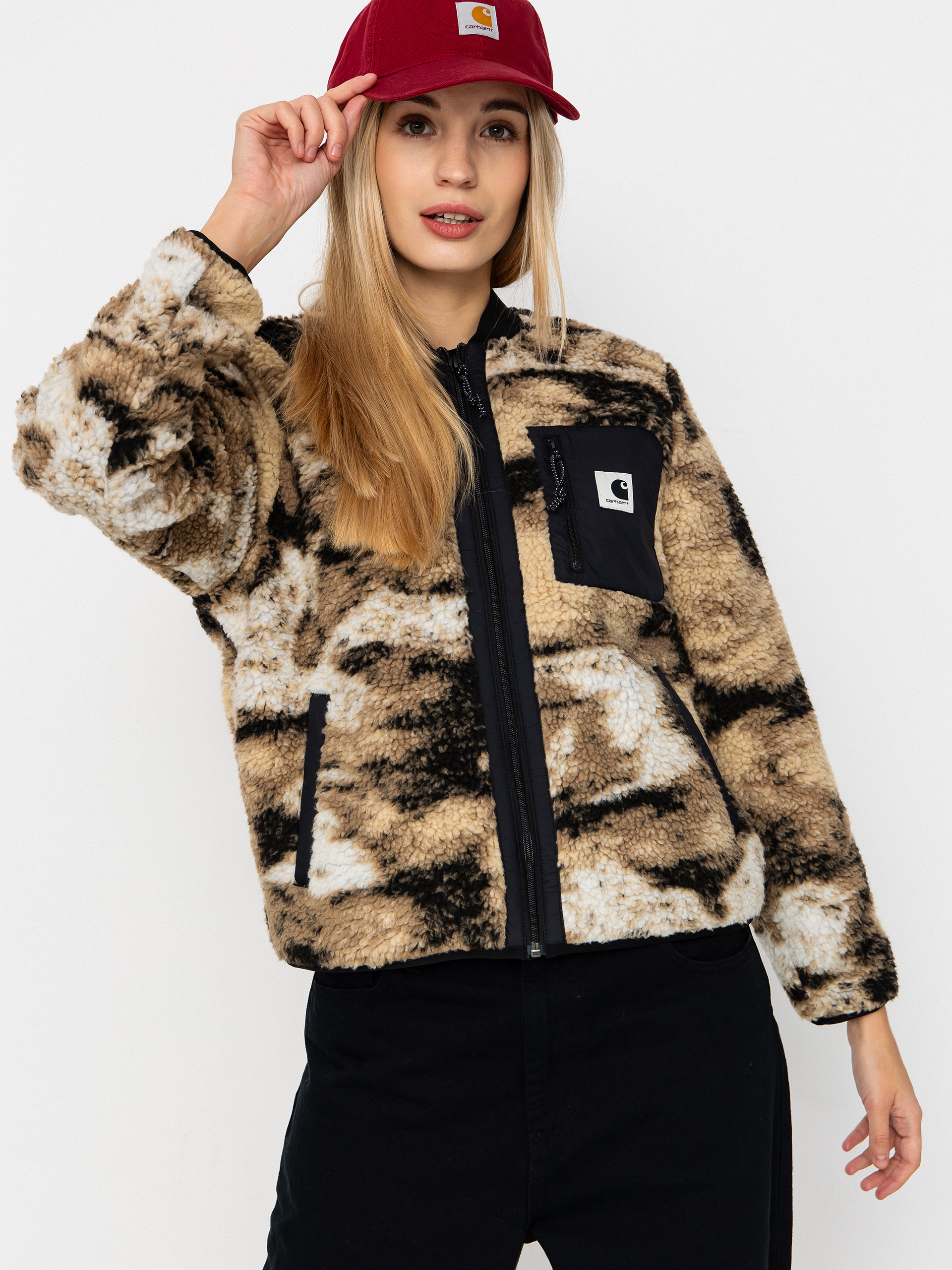 Geacu0103 Carhartt WIP Janet Wmn (wild dog jacquard/black)