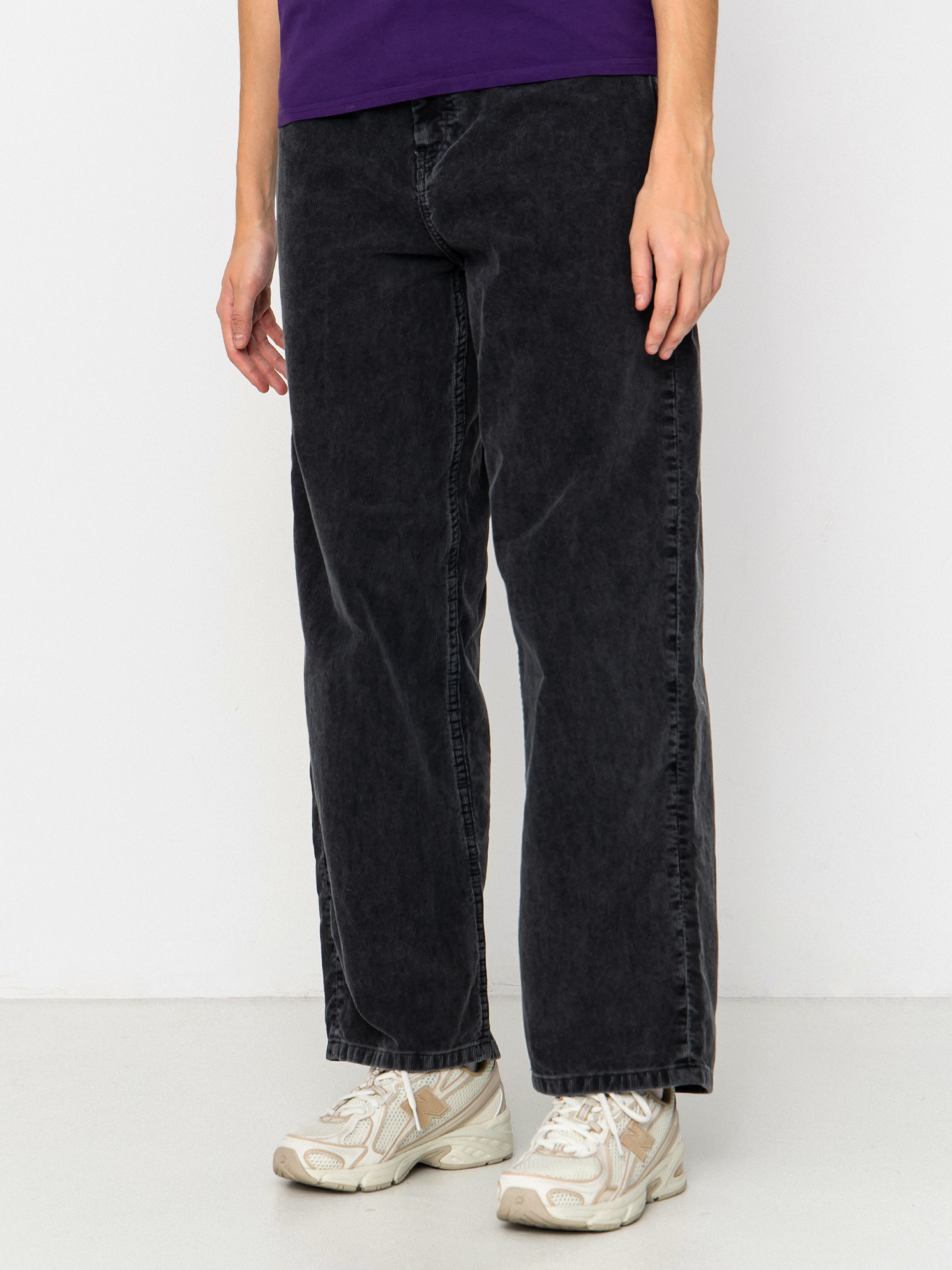 Pantaloni Carhartt WIP Brandon Wmn (black/dusky washed)