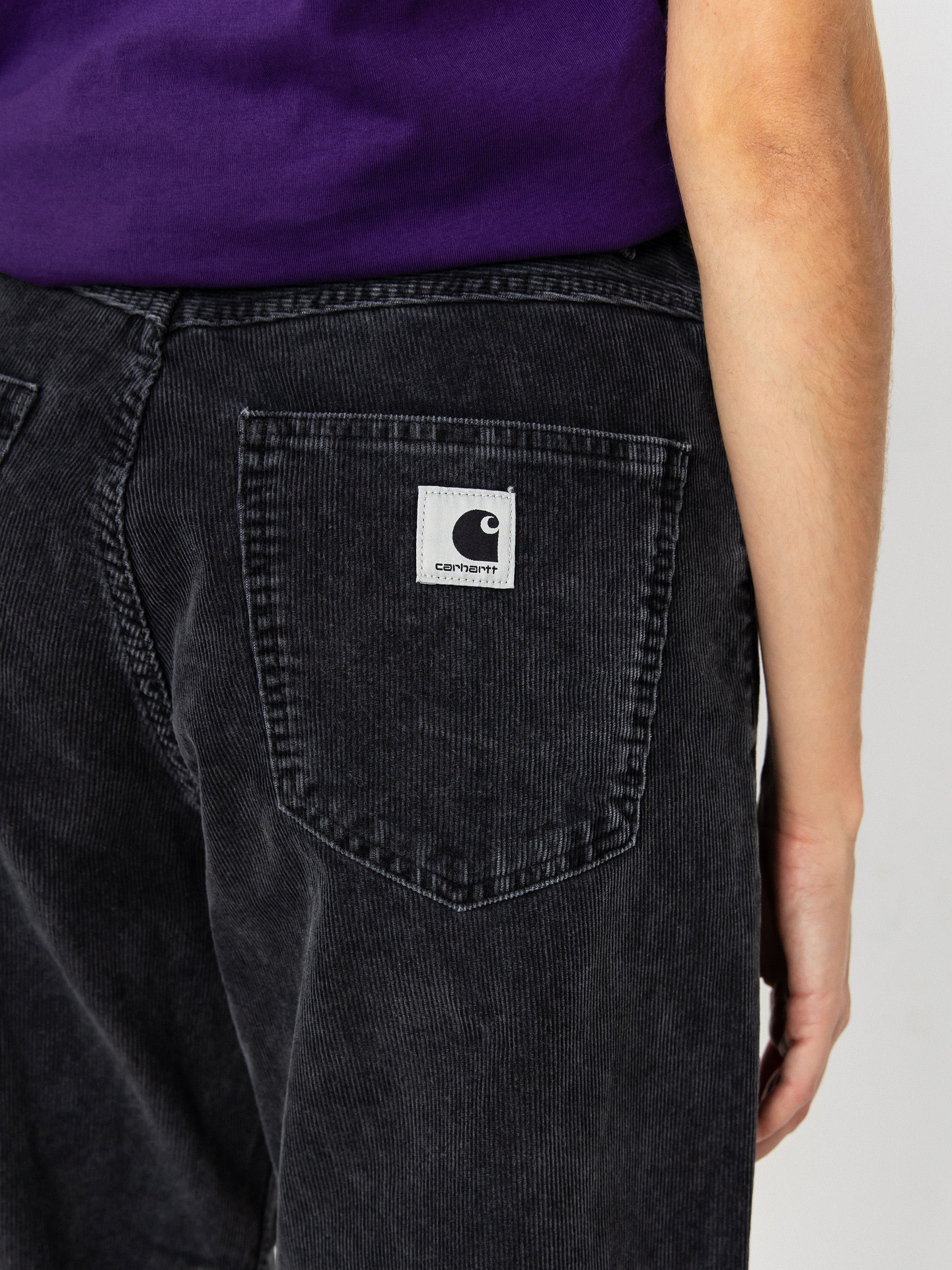 Pantaloni Carhartt WIP Brandon Wmn (black/dusky washed)
