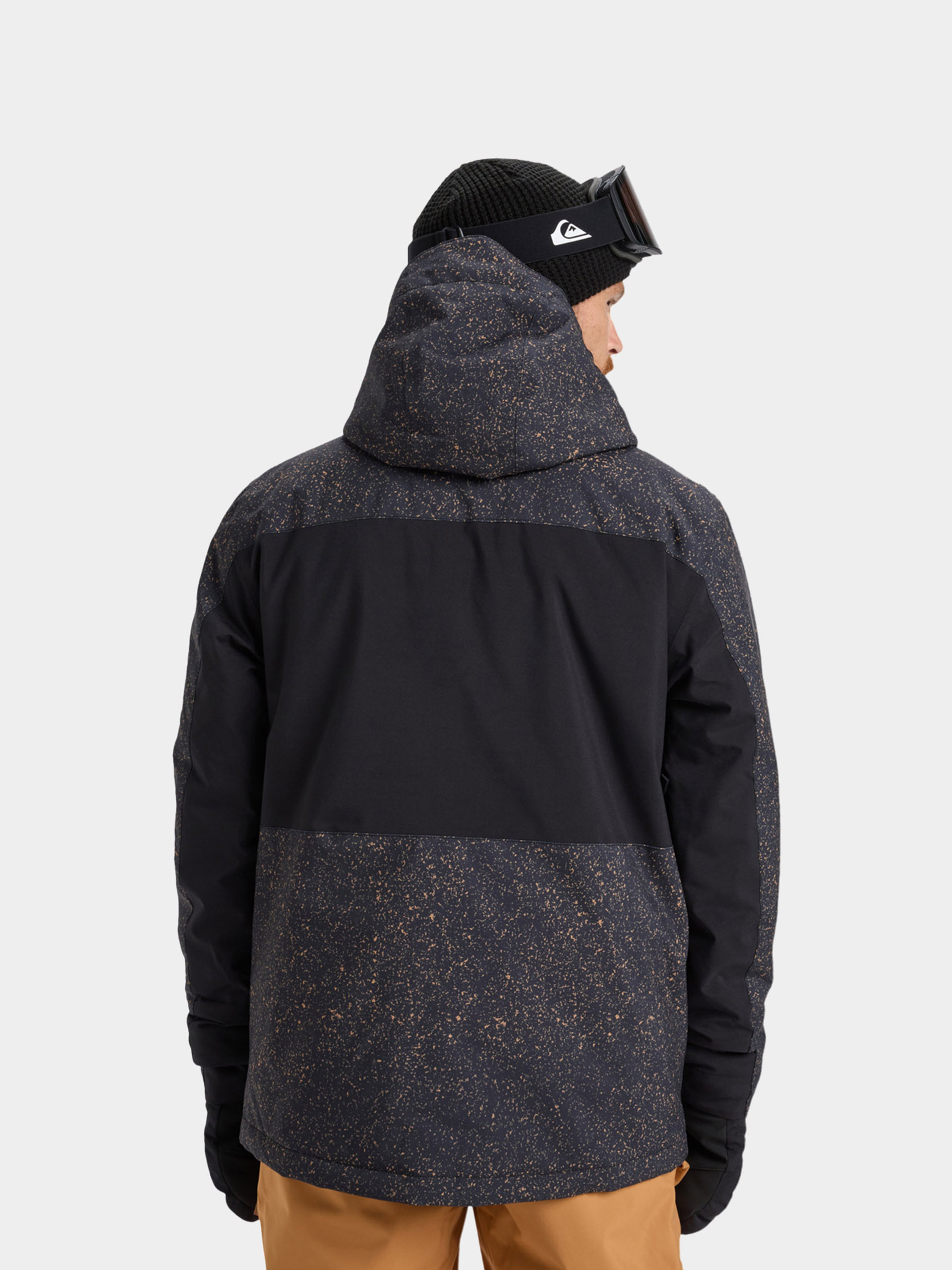 Pentru bărbați Geacă de snowboard Quiksilver Sycamore Printed (mountain static true black)