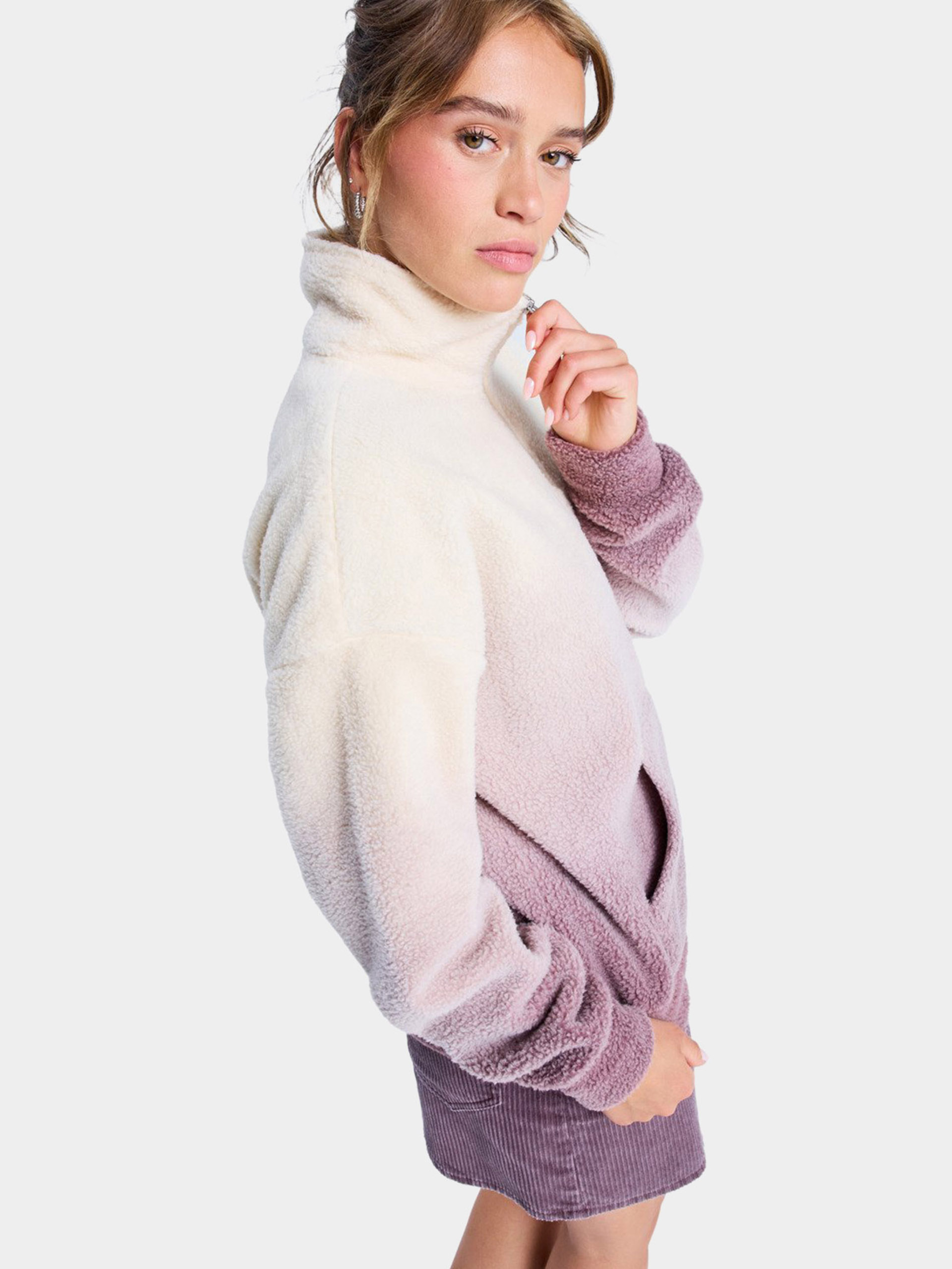 Hanorac din fleece Roxy Live Out Loud Gradient Wmn