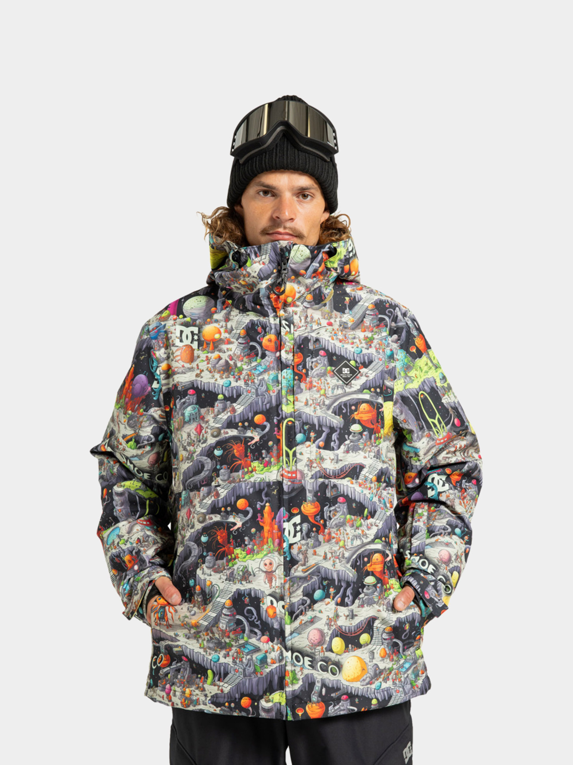 Geacă de snowboard DC Basis Print (outer world black)