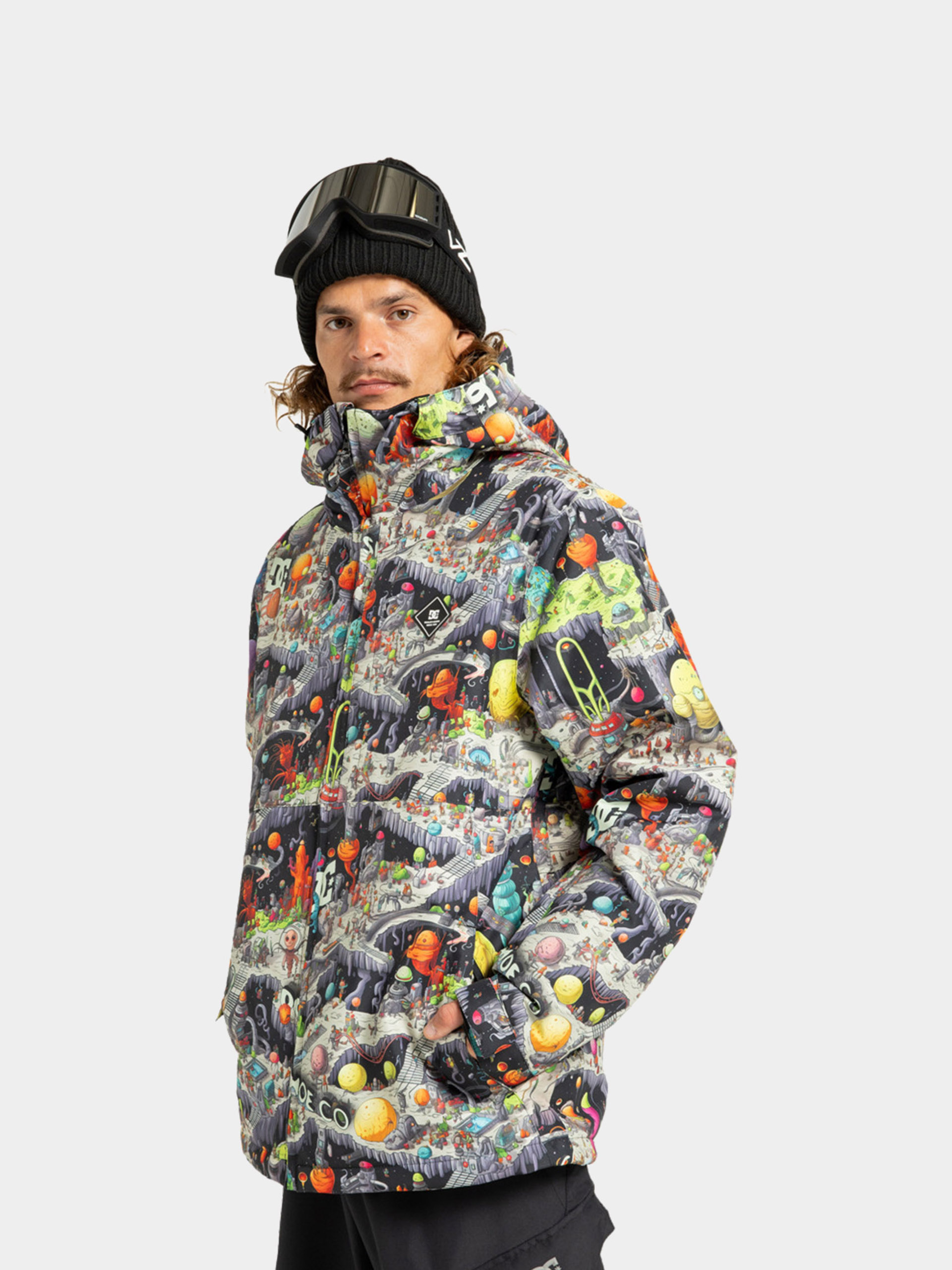 Geacă de snowboard DC Basis Print (outer world black)