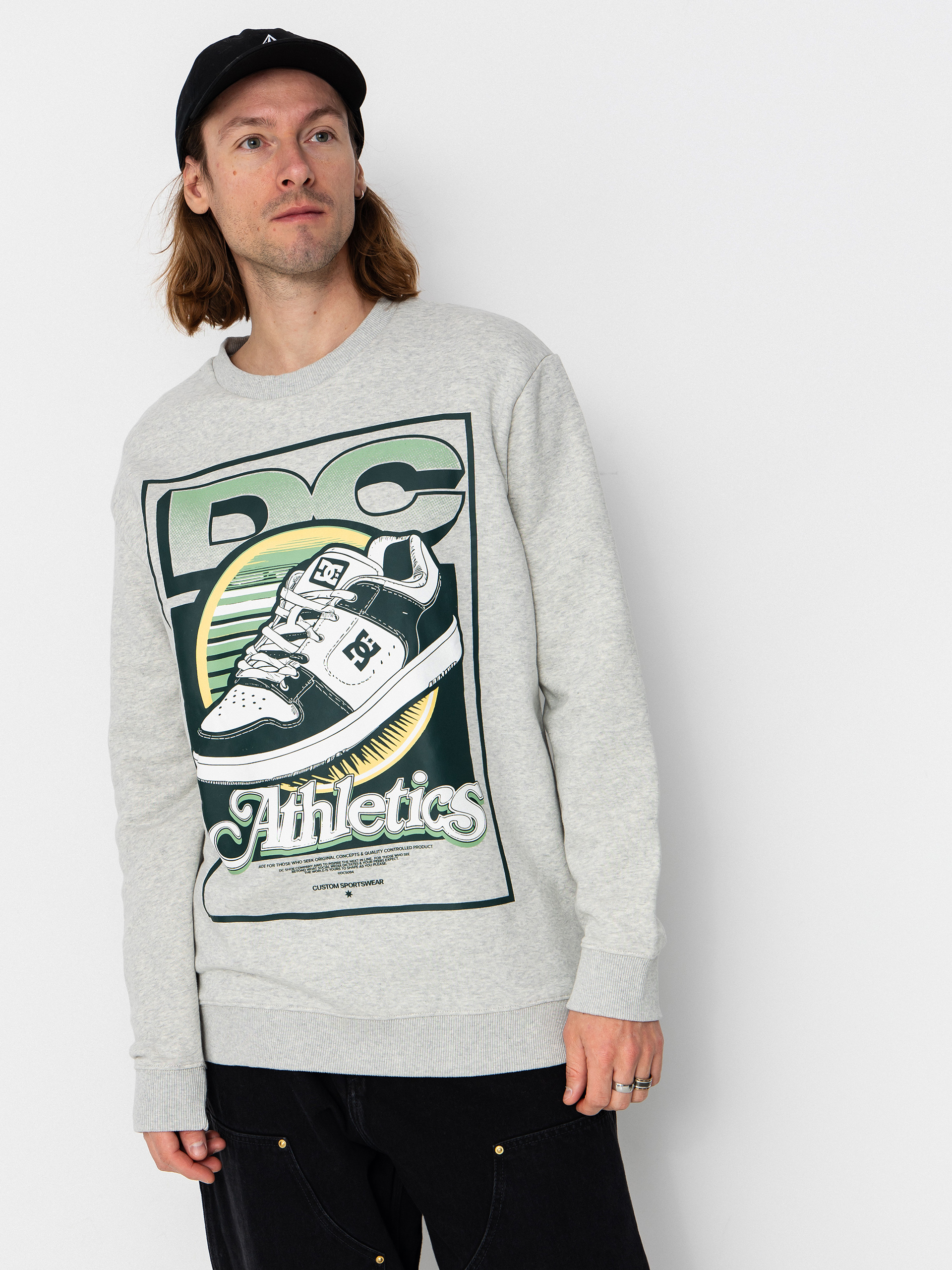 Hanorac DC Manteca Tribute Crew (light heather grey)