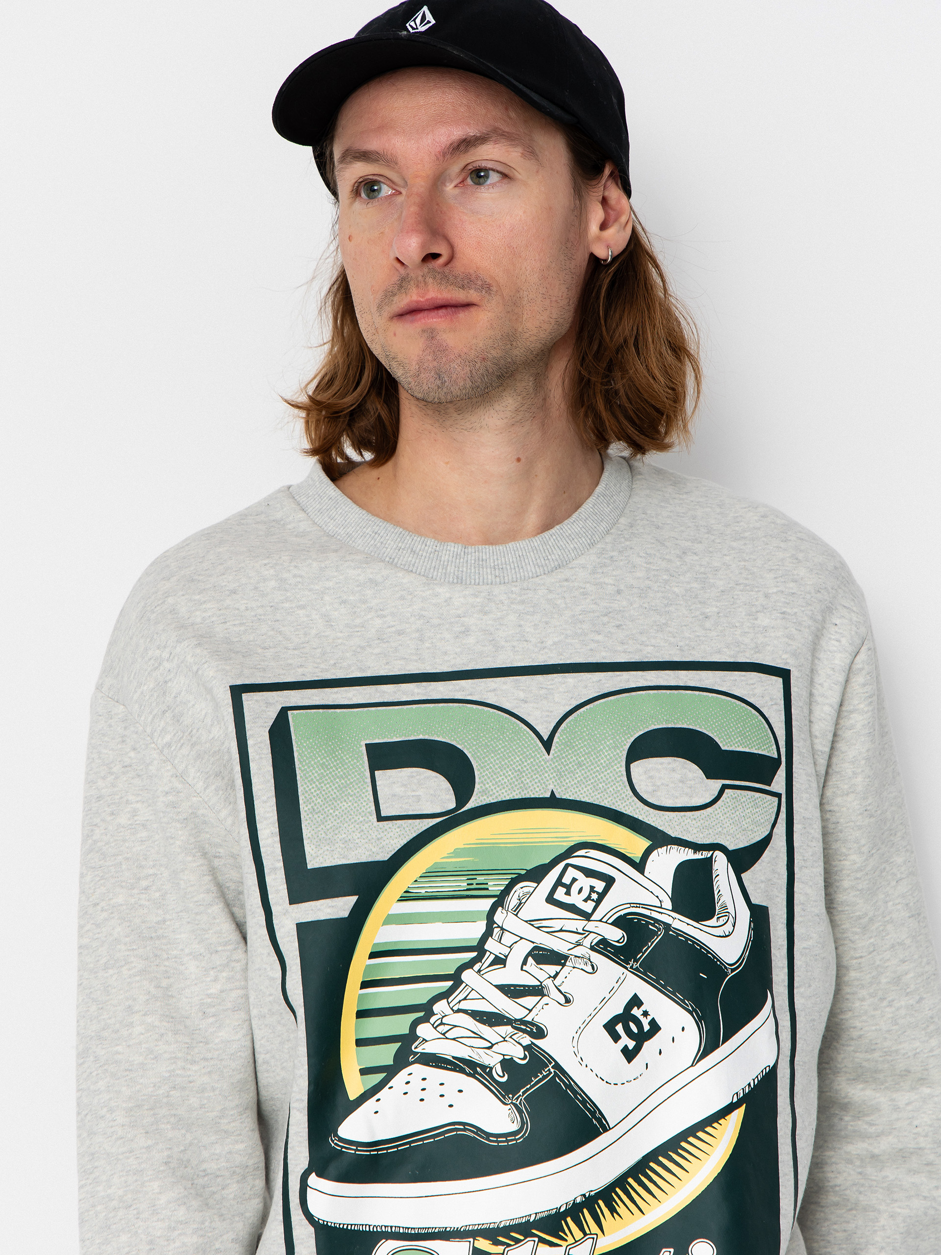 Hanorac DC Manteca Tribute Crew (light heather grey)