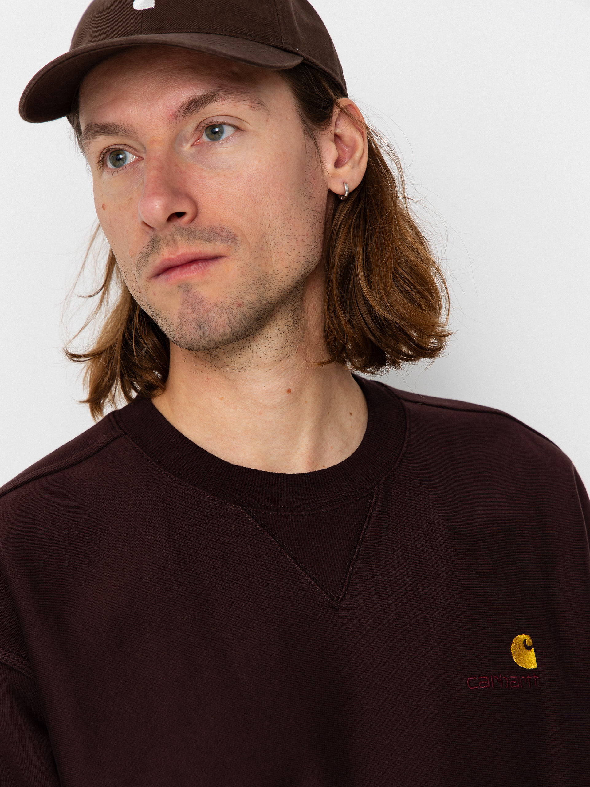 Hanorac Carhartt WIP American Script (palisander)