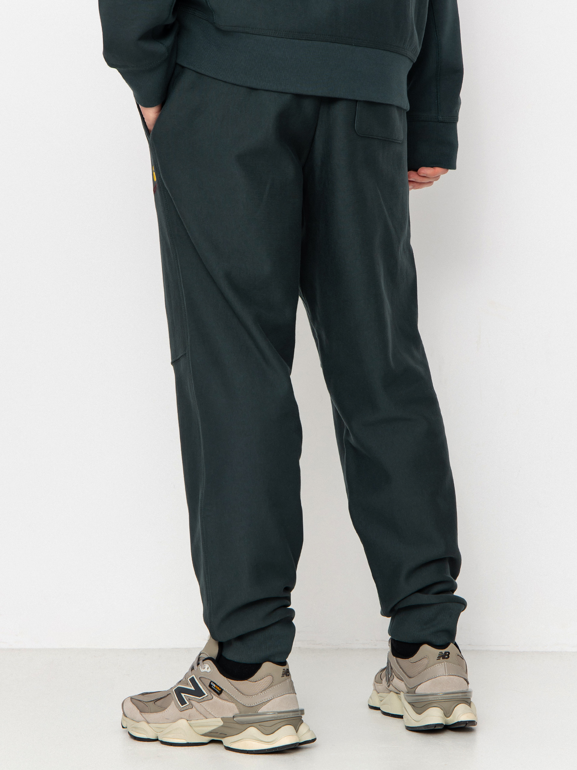 Pantaloni Carhartt WIP American Script Jogging (kale green)
