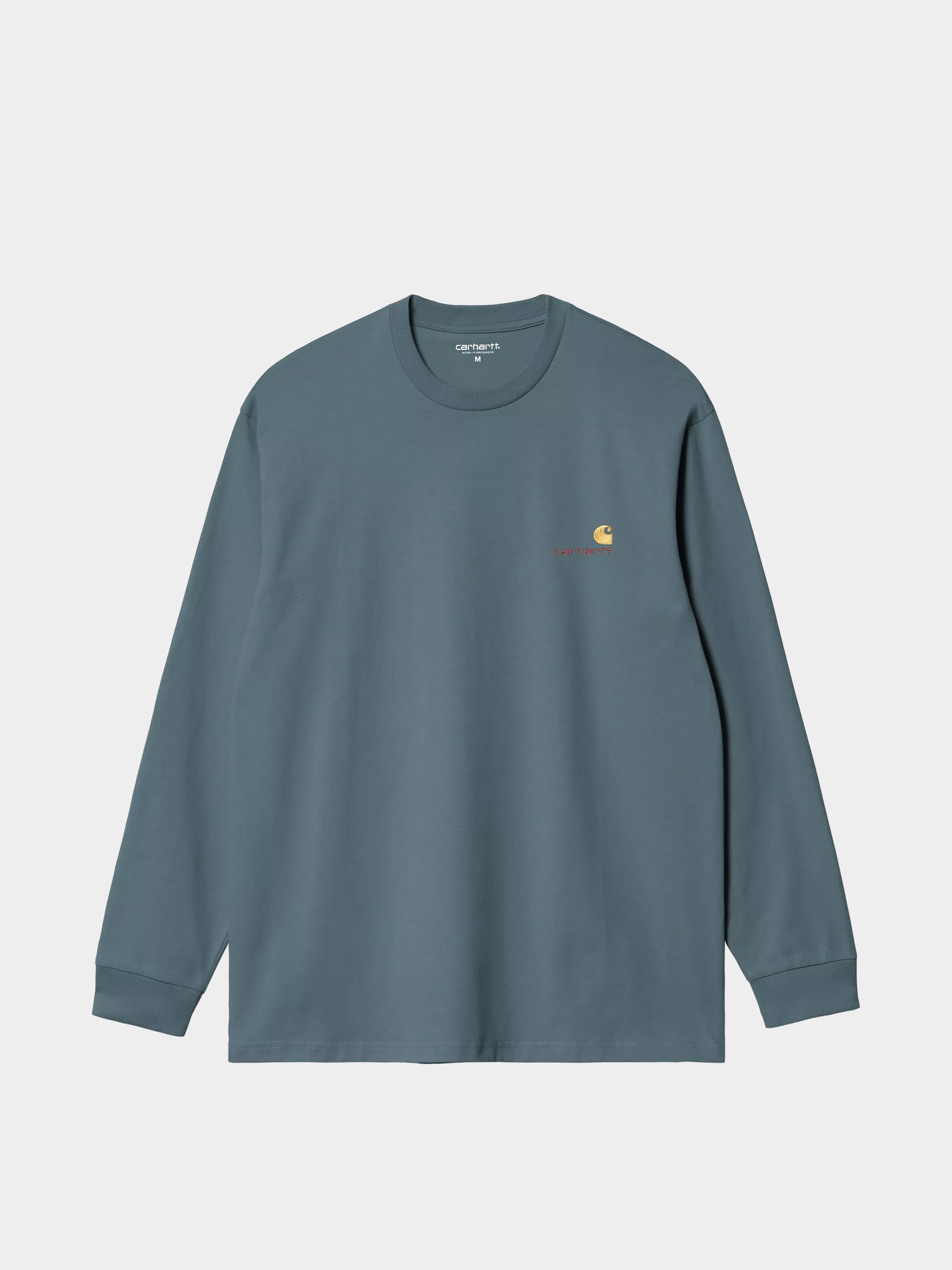 Longsleeve Carhartt WIP American Script (office blue)