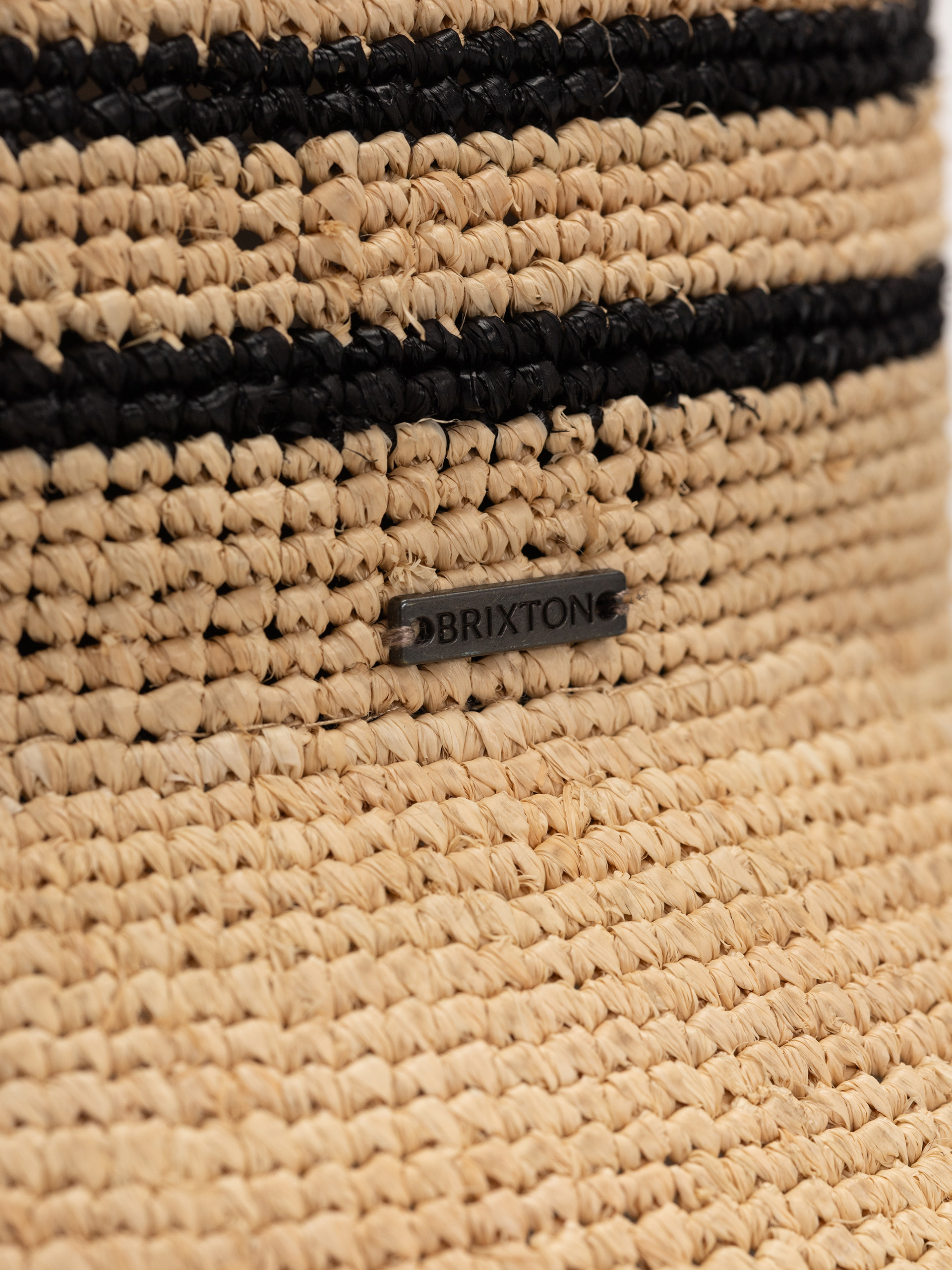 Pălărie Brixton Ellee Straw Bucket Hat Wmn (tan/black)