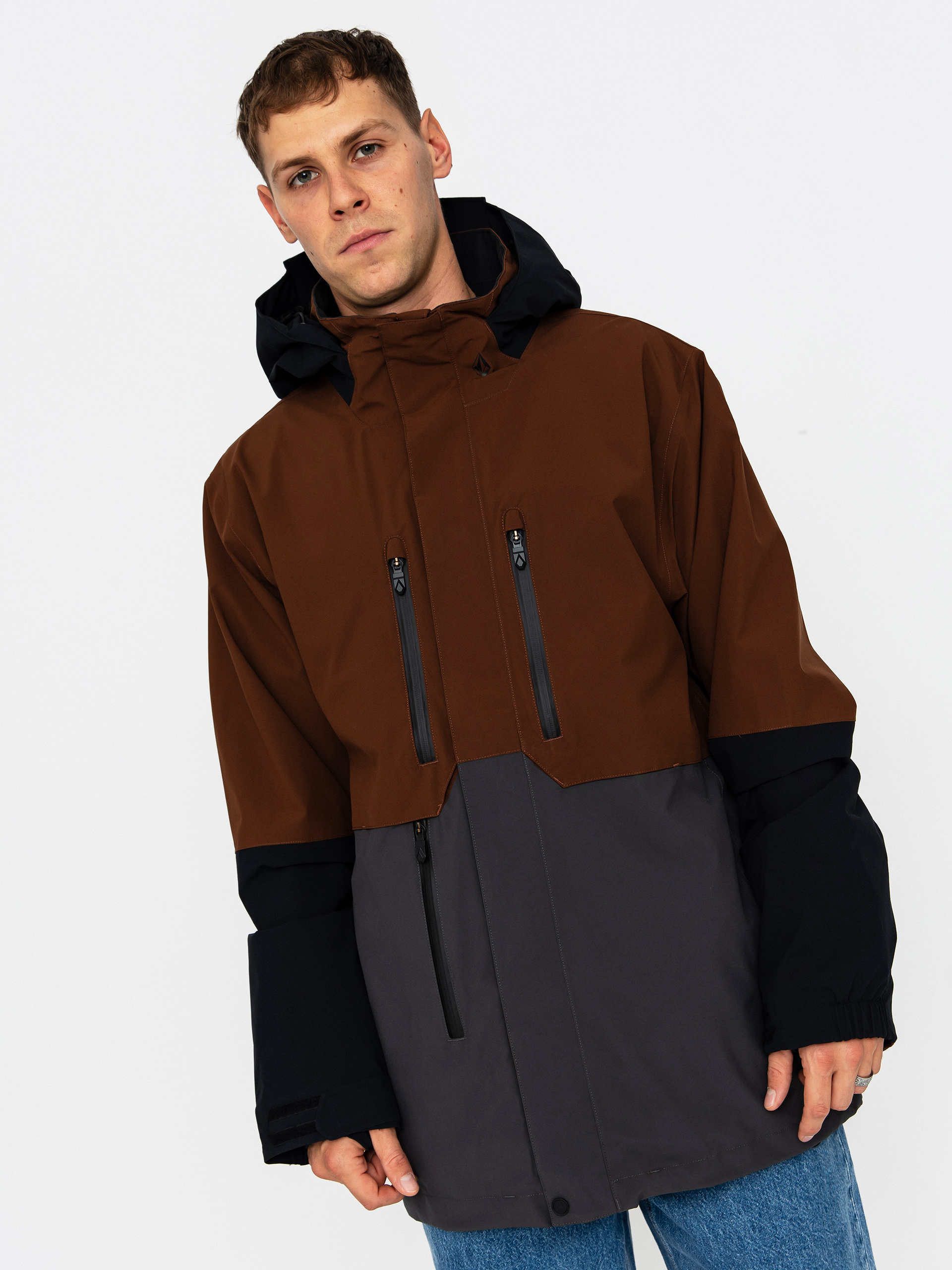 Geacu0103 de snowboard Volcom Rnge Stretch 30K (brown)