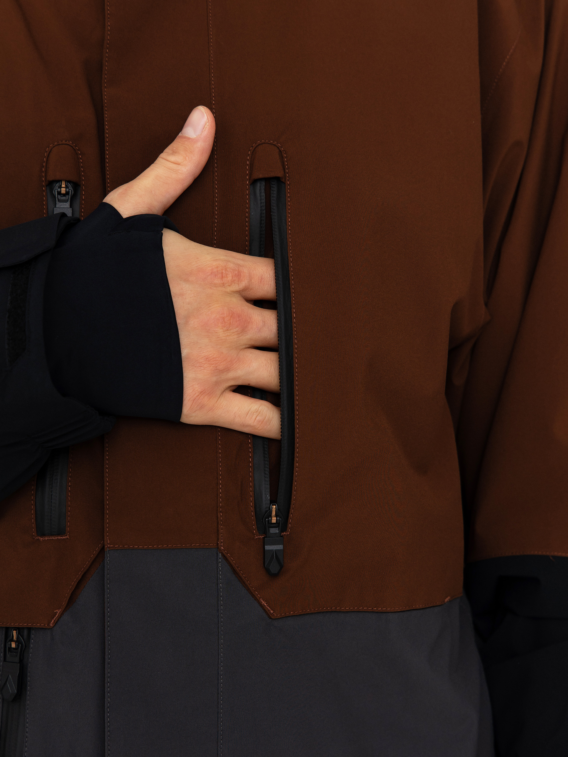 Pentru bărbați Geacă de snowboard Volcom Rnge Stretch 30K (brown)