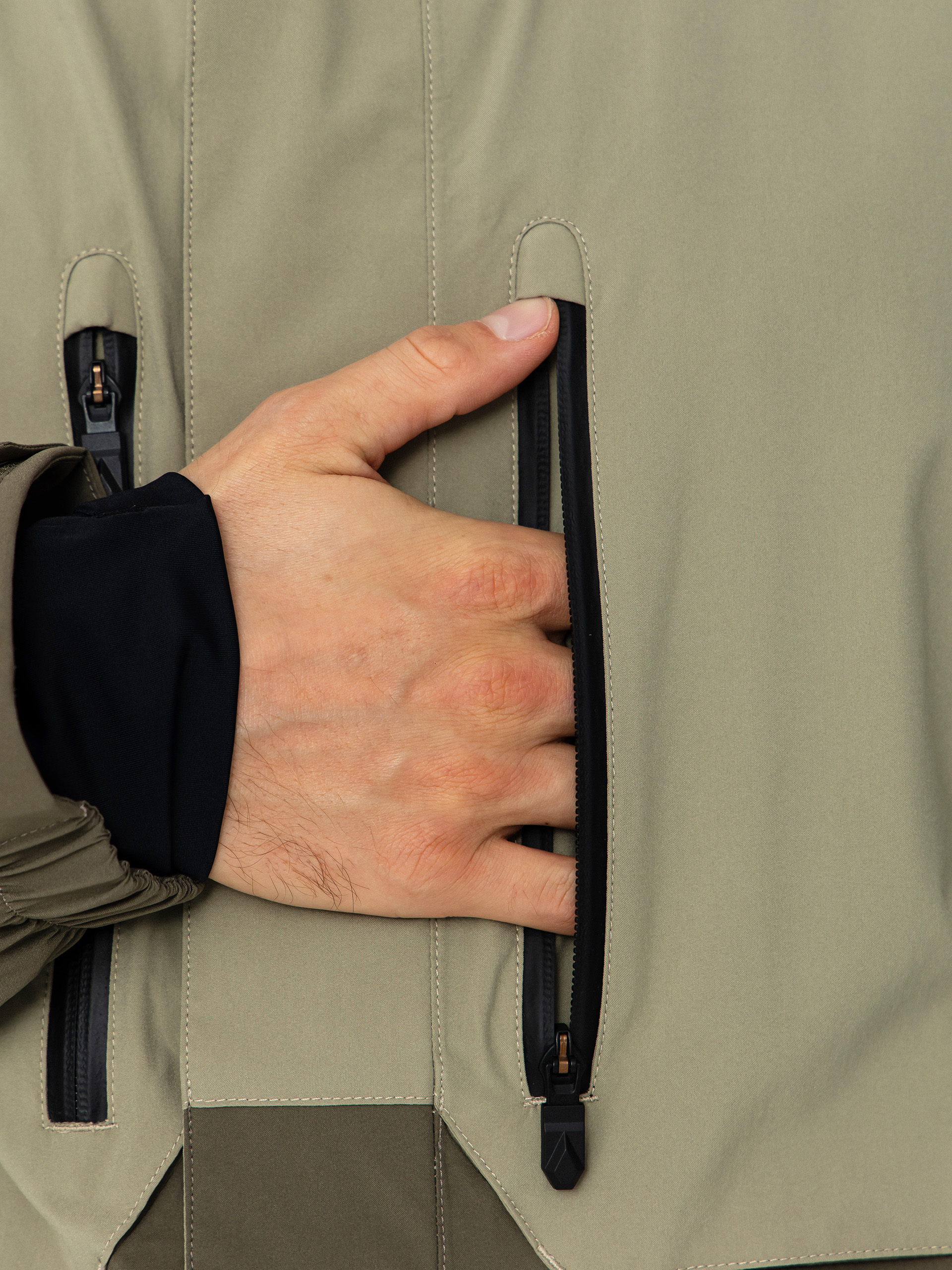 Pentru bărbați Geacă de snowboard Volcom Rnge Stretch 30K (moss green)