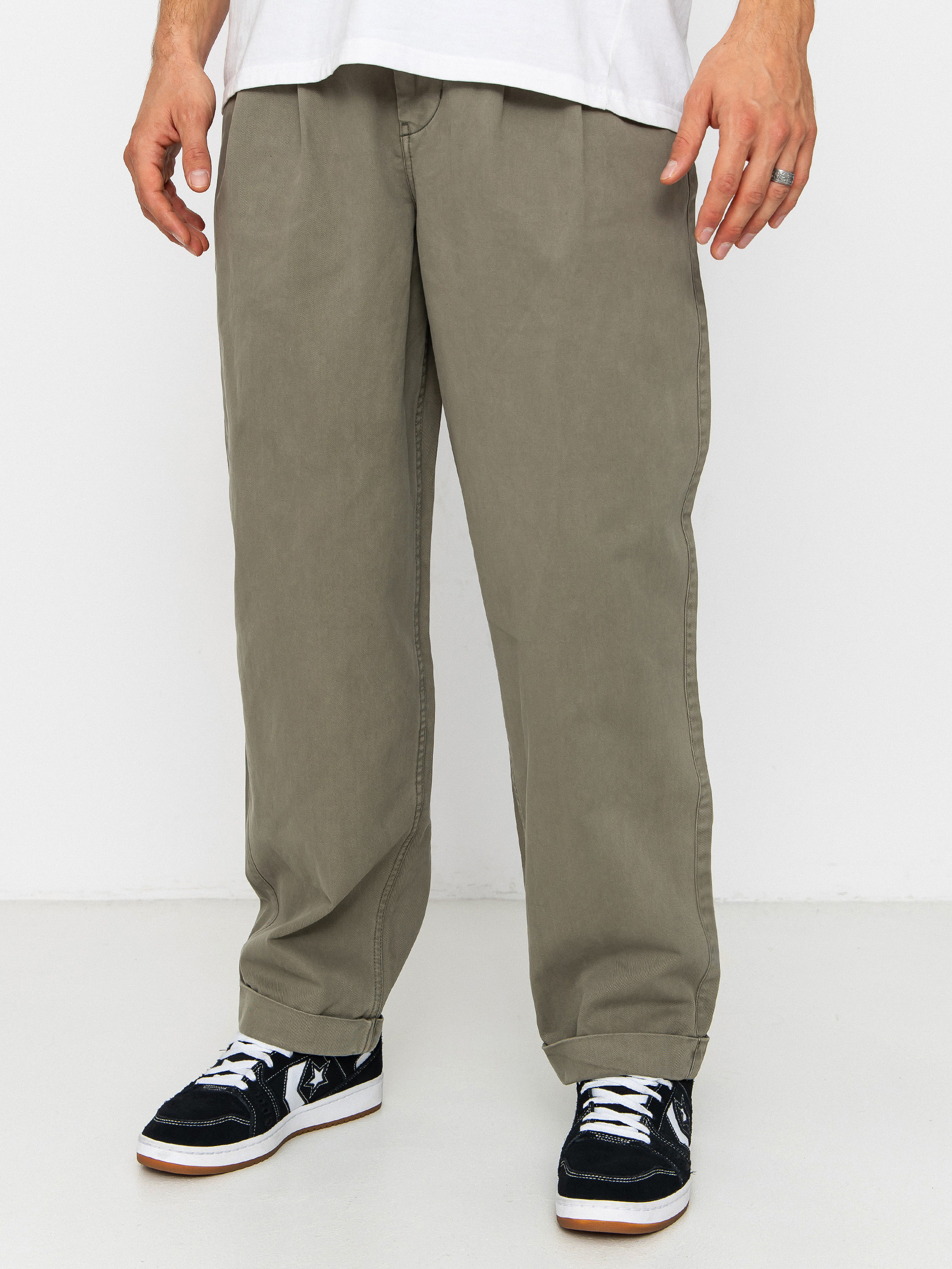 Pantaloni Element Big Pleated Chino (kalamata)