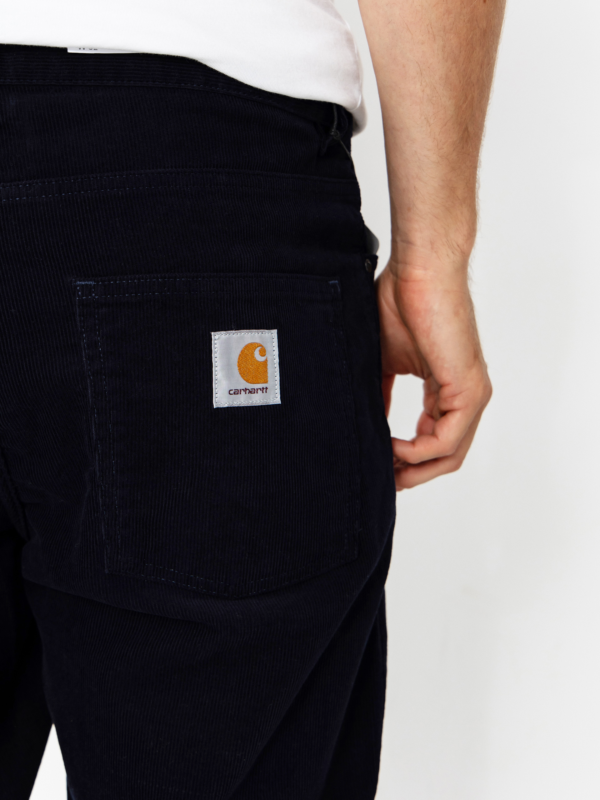 Pantaloni Carhartt WIP Newel (dark navy)