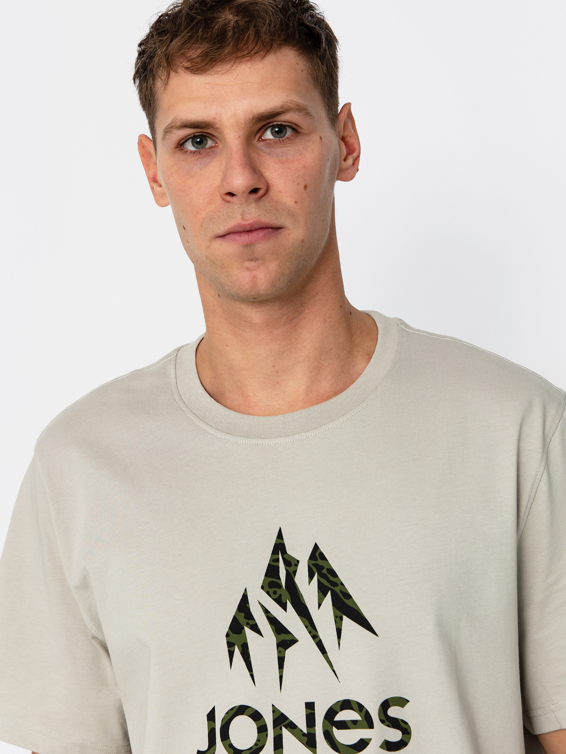 Tricou Jones Snowboards Truckee Org Cot (smoke gray)