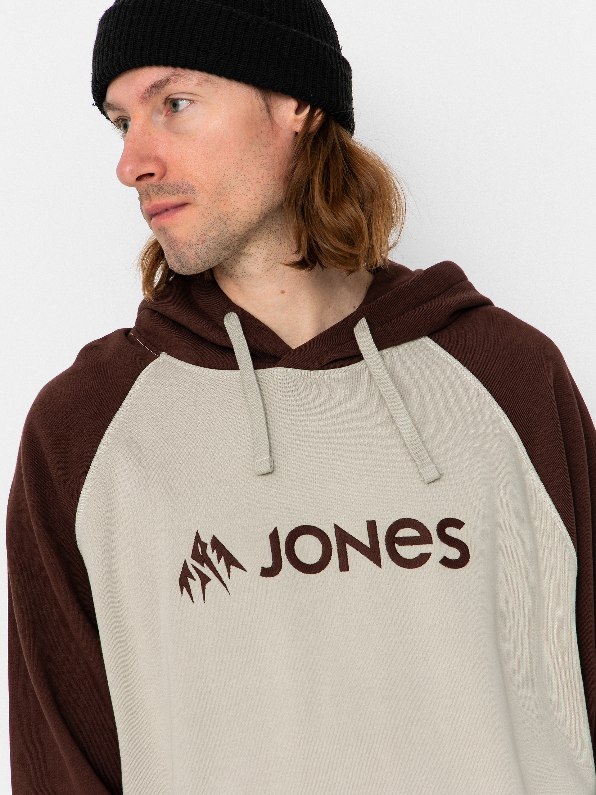 Hanorac cu glugă Jones Snowboards Truckee Org Cot (smoke gray)