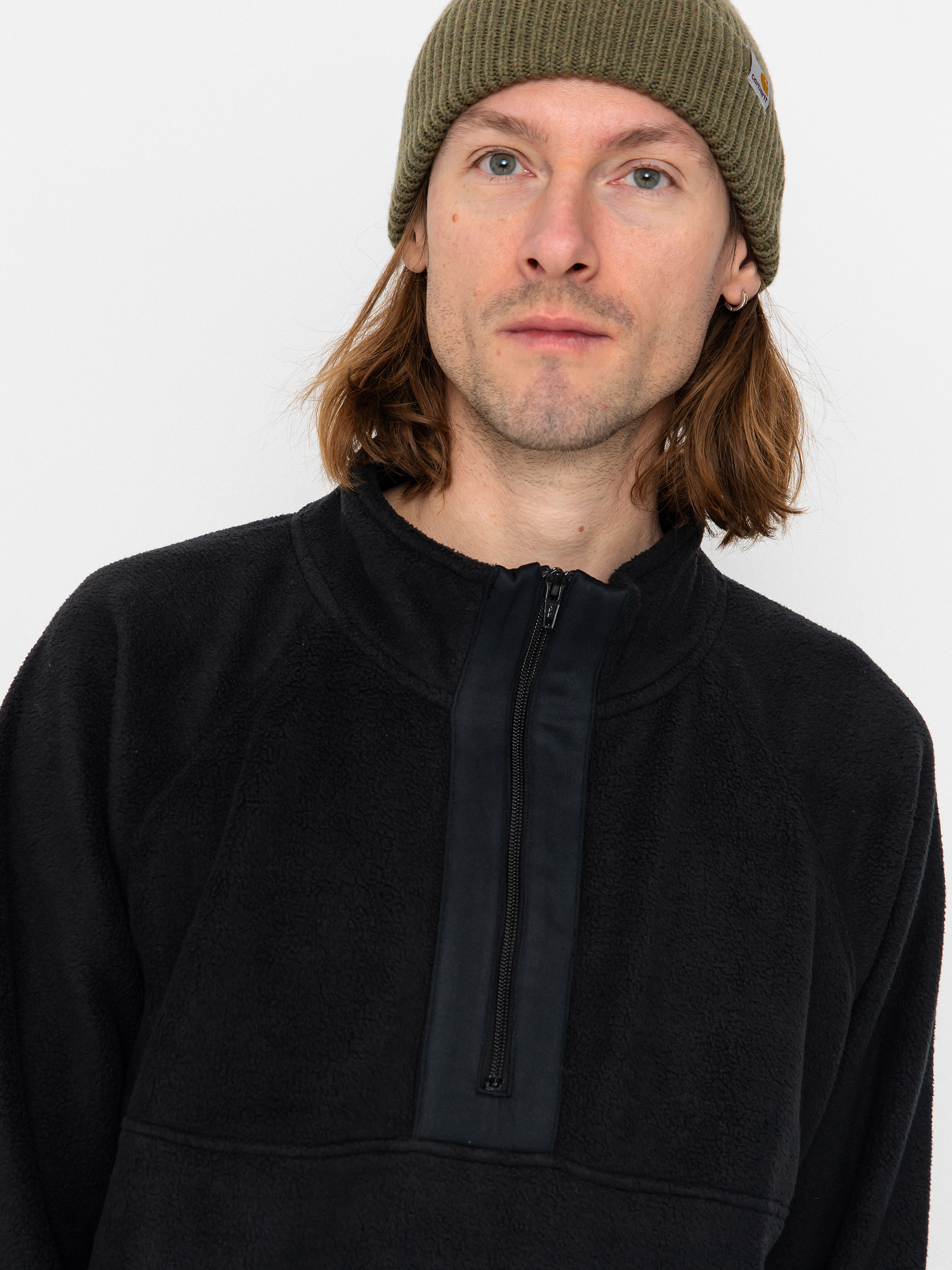 Hanorac Jones Snowboards Lodge Half Zip Rec (stealth black)
