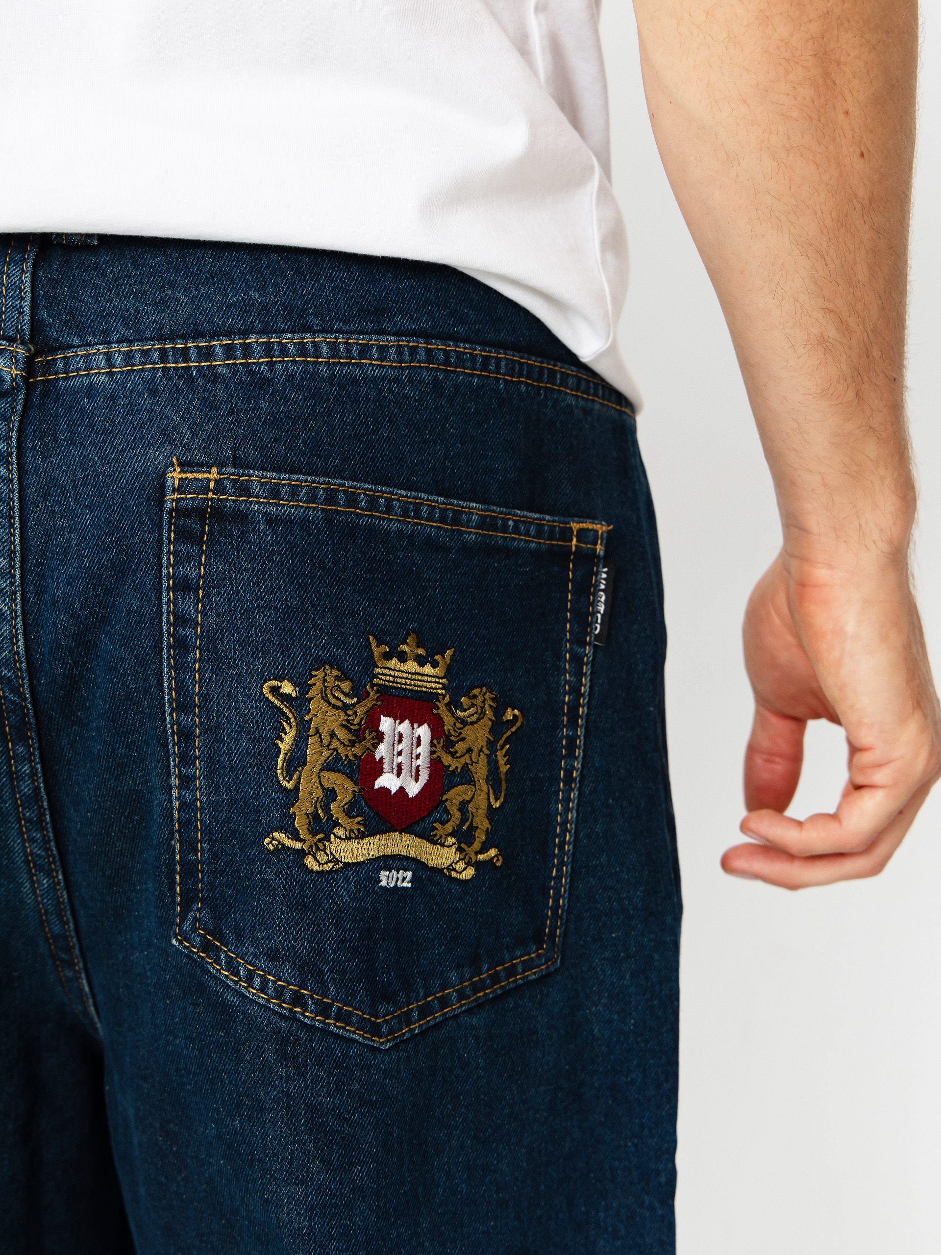 Pantaloni Wasted Paris Crest Casper (raw blue)