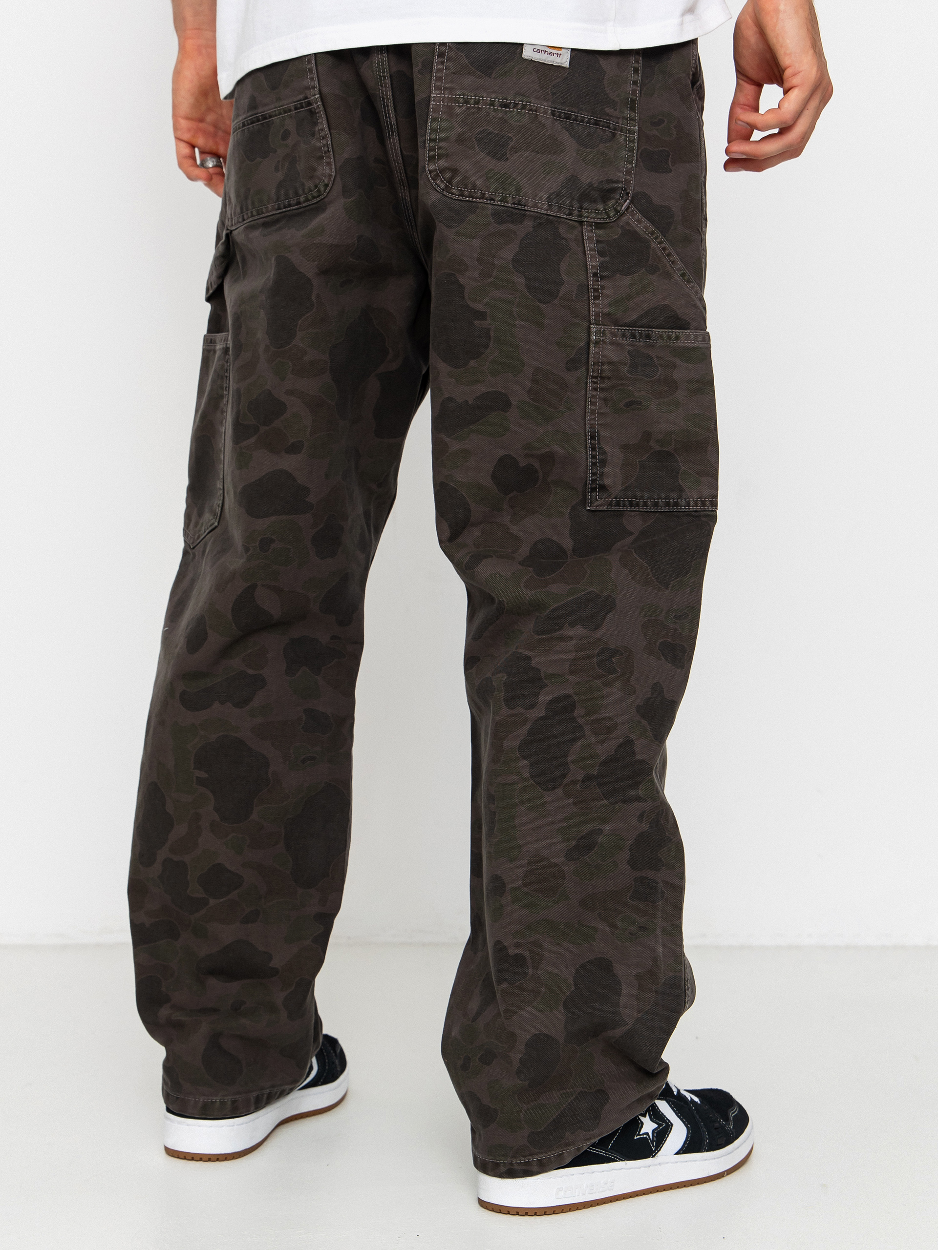 Pantaloni Carhartt WIP Duck Single Knee (camo duck/green/porphyry/garment dyed)
