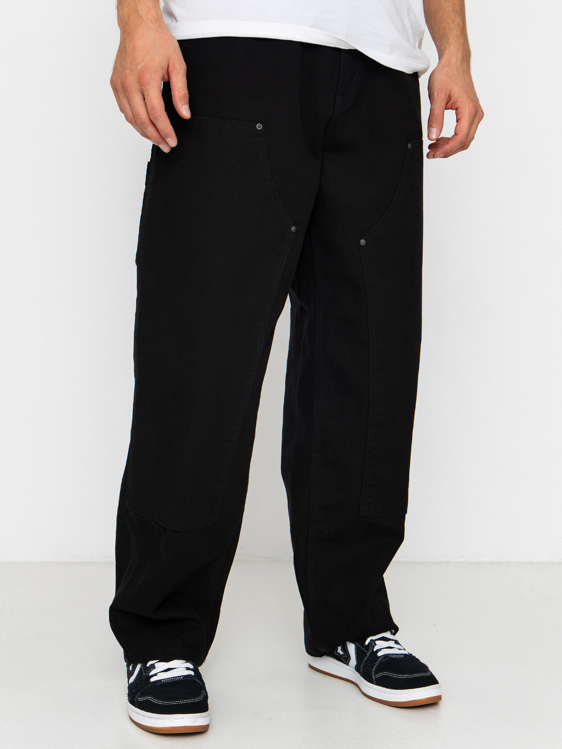 Pantaloni Carhartt WIP OG Double Knee (black/stone washed)