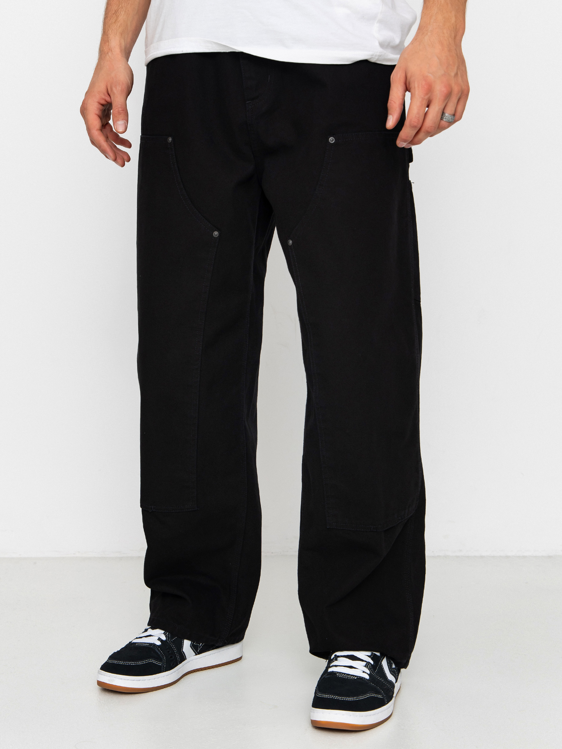 Pantaloni Carhartt WIP OG Double Knee (black/stone washed)