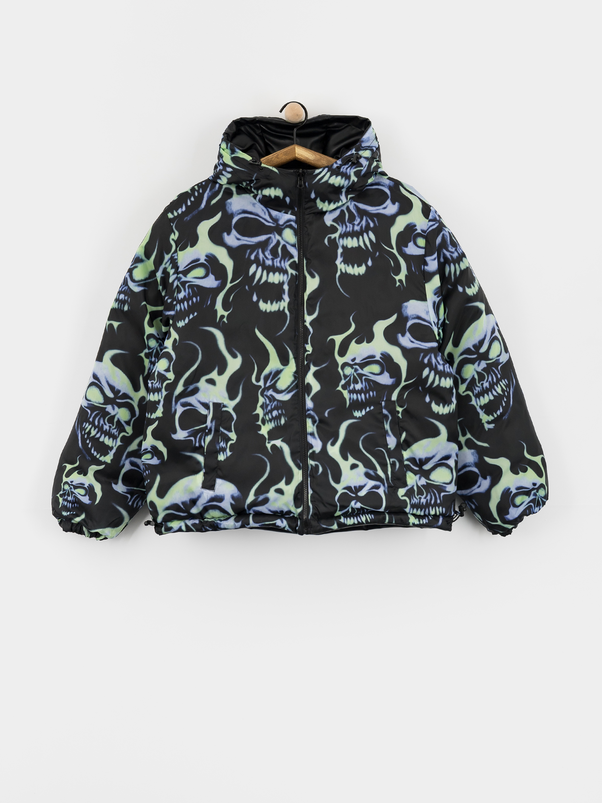 Geacă Wasted Paris Skull Puffer (black)