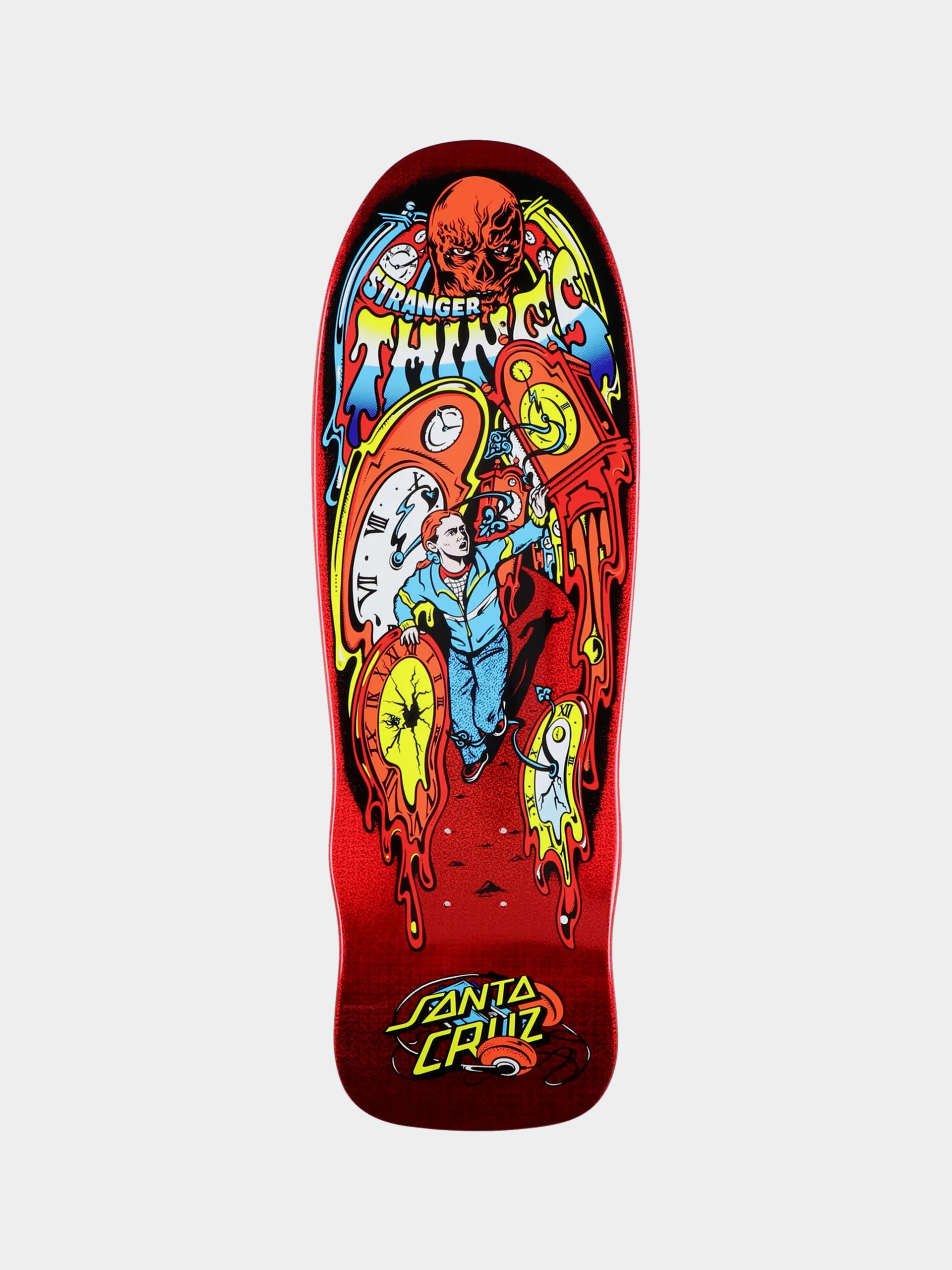 Placă Santa Cruz X Stranger Things Grabke Max Melting Clock