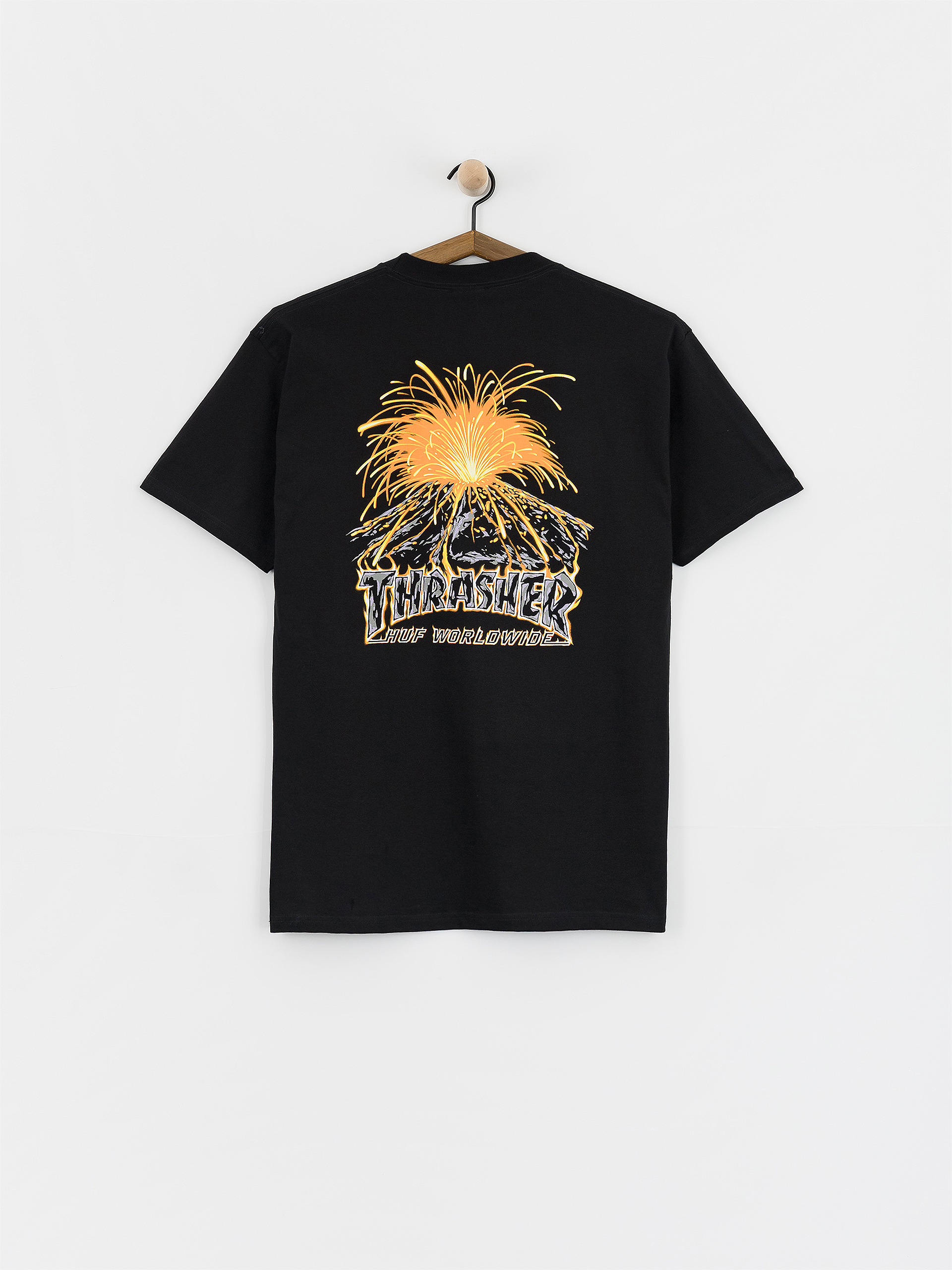 Tricou HUF X Thrasher Meltdown (black)