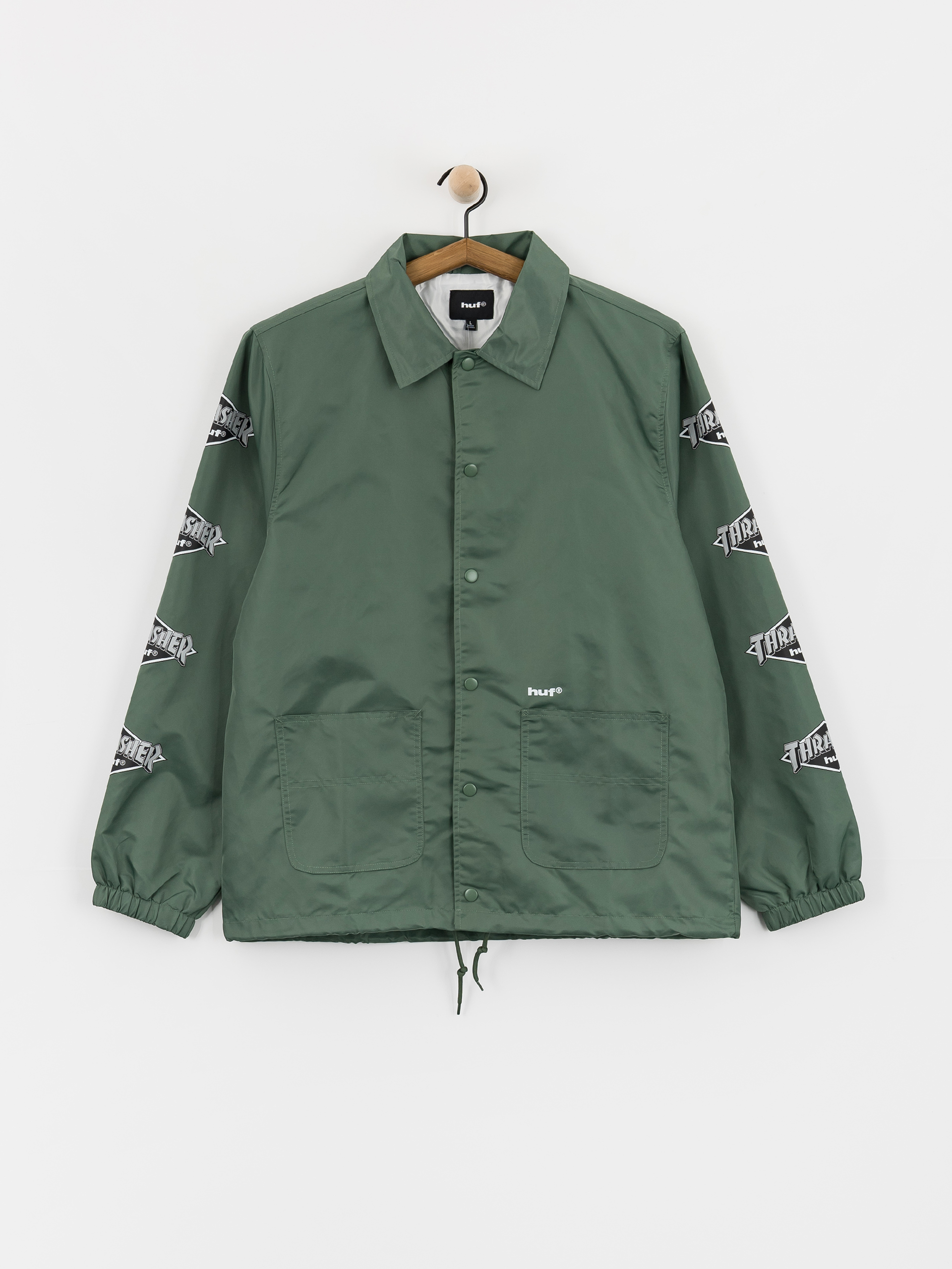 Geacă HUF X Thrasher Logo (forest green)