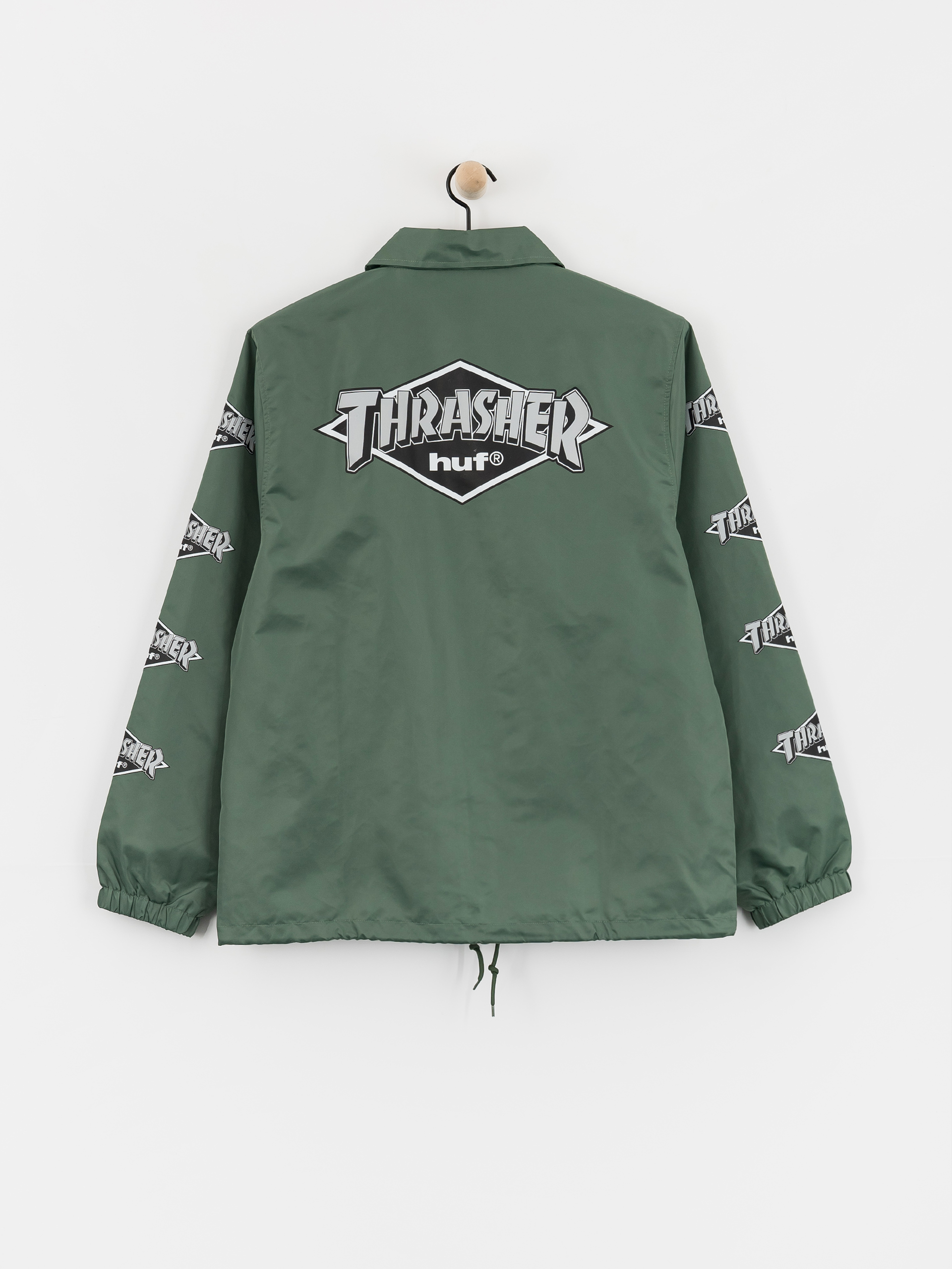 Geacă HUF X Thrasher Logo (forest green)