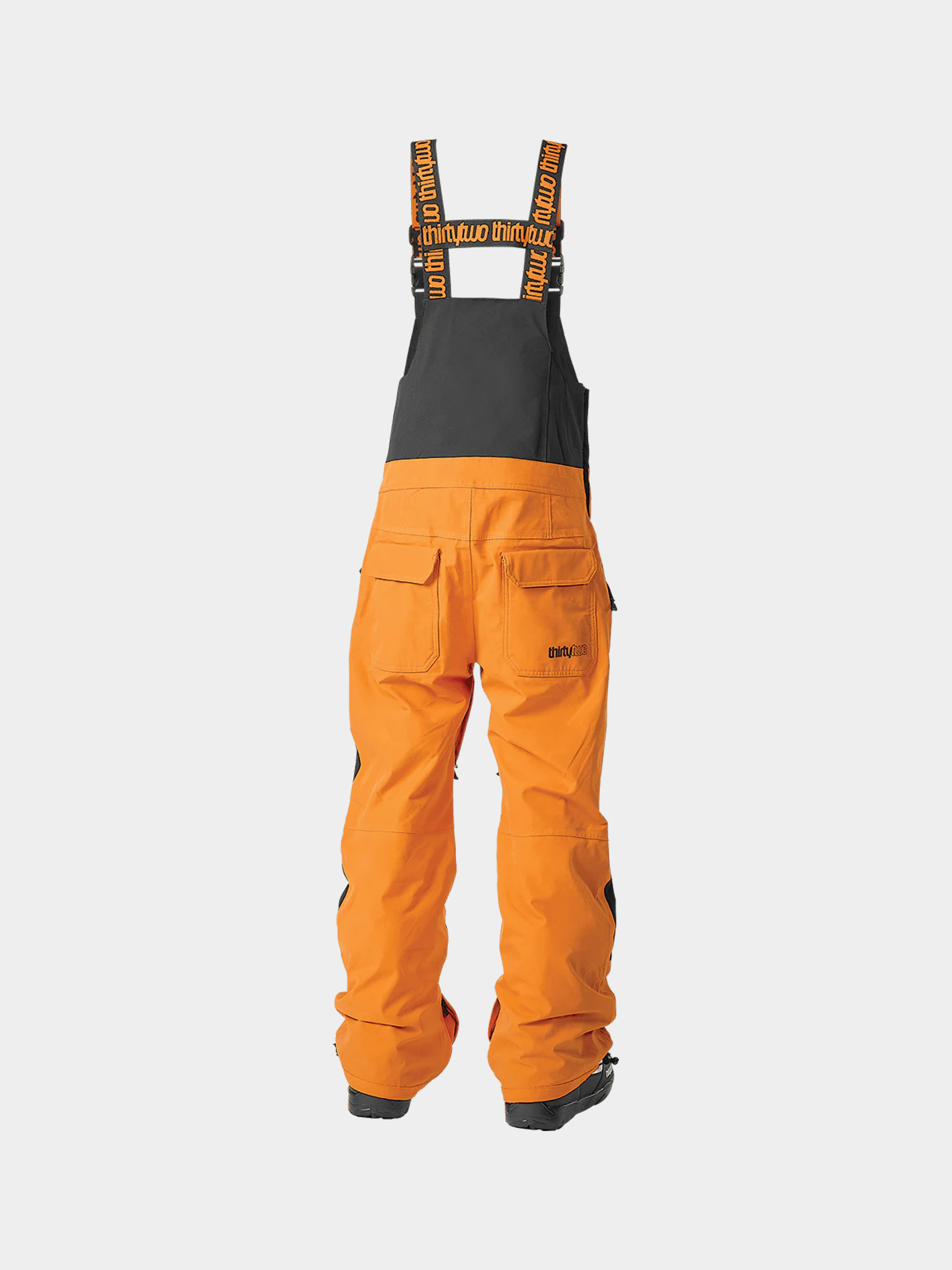 Pantaloni pentru snowboard ThirtyTwo Basement Bib JR (black/orange)
