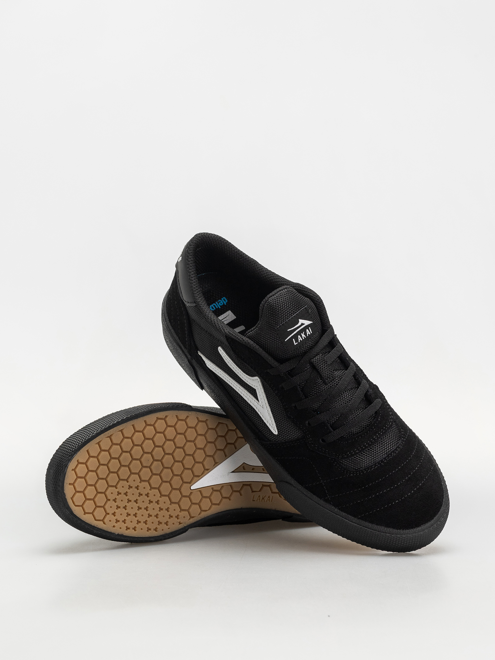 Pantofi Lakai Cambridge (black/black white suede)