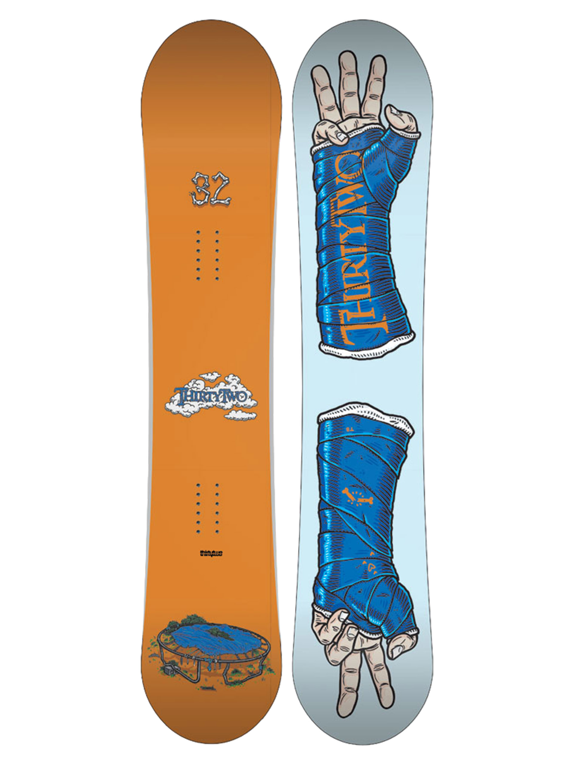 Pentru bărbați Snowboard ThirtyTwo Middle Earth Pro Limited Edition (orange)