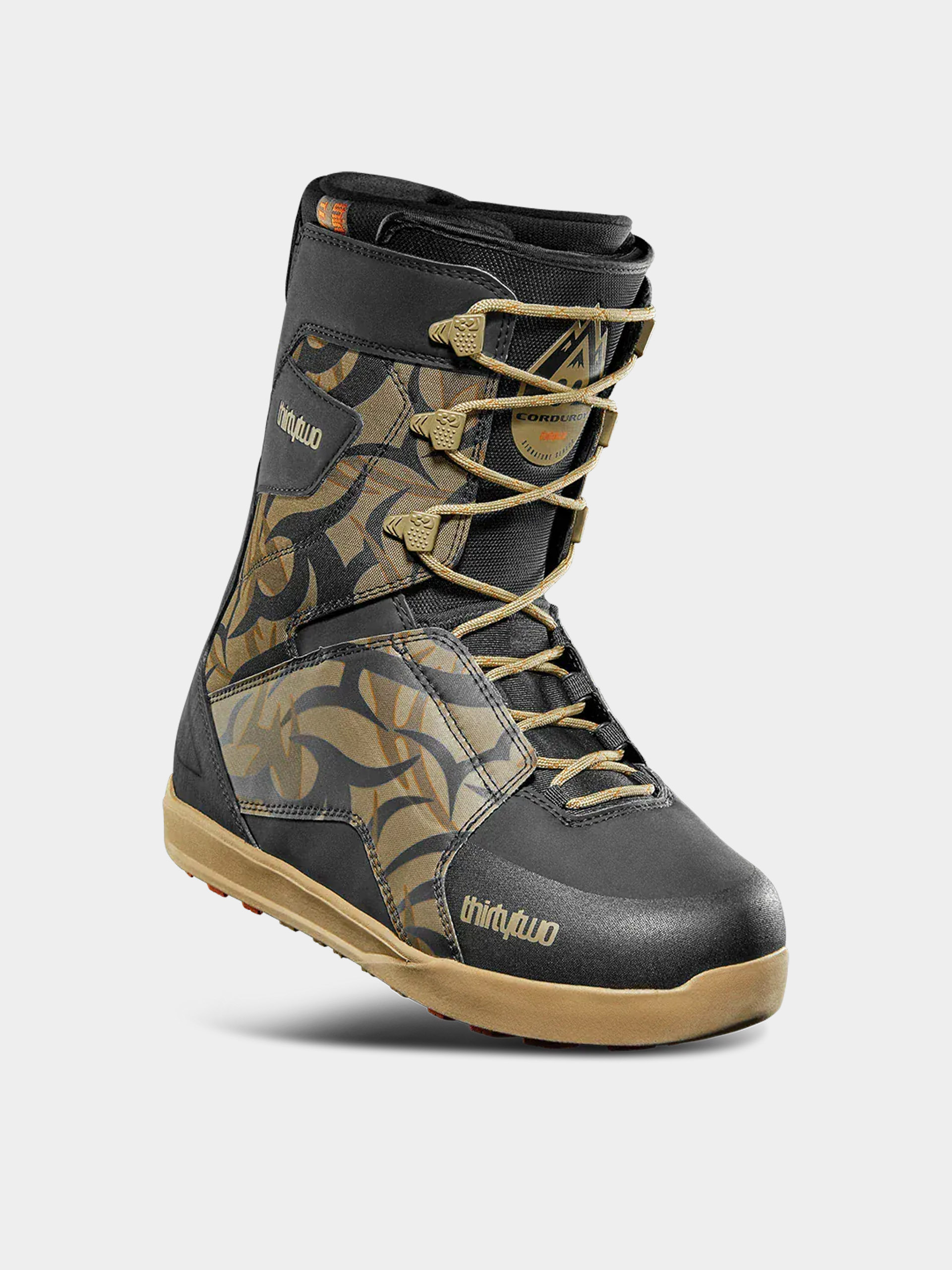 Pentru bărbați Încălțăminte pentru snowboard ThirtyTwo Lashed Corduroy (black/print)