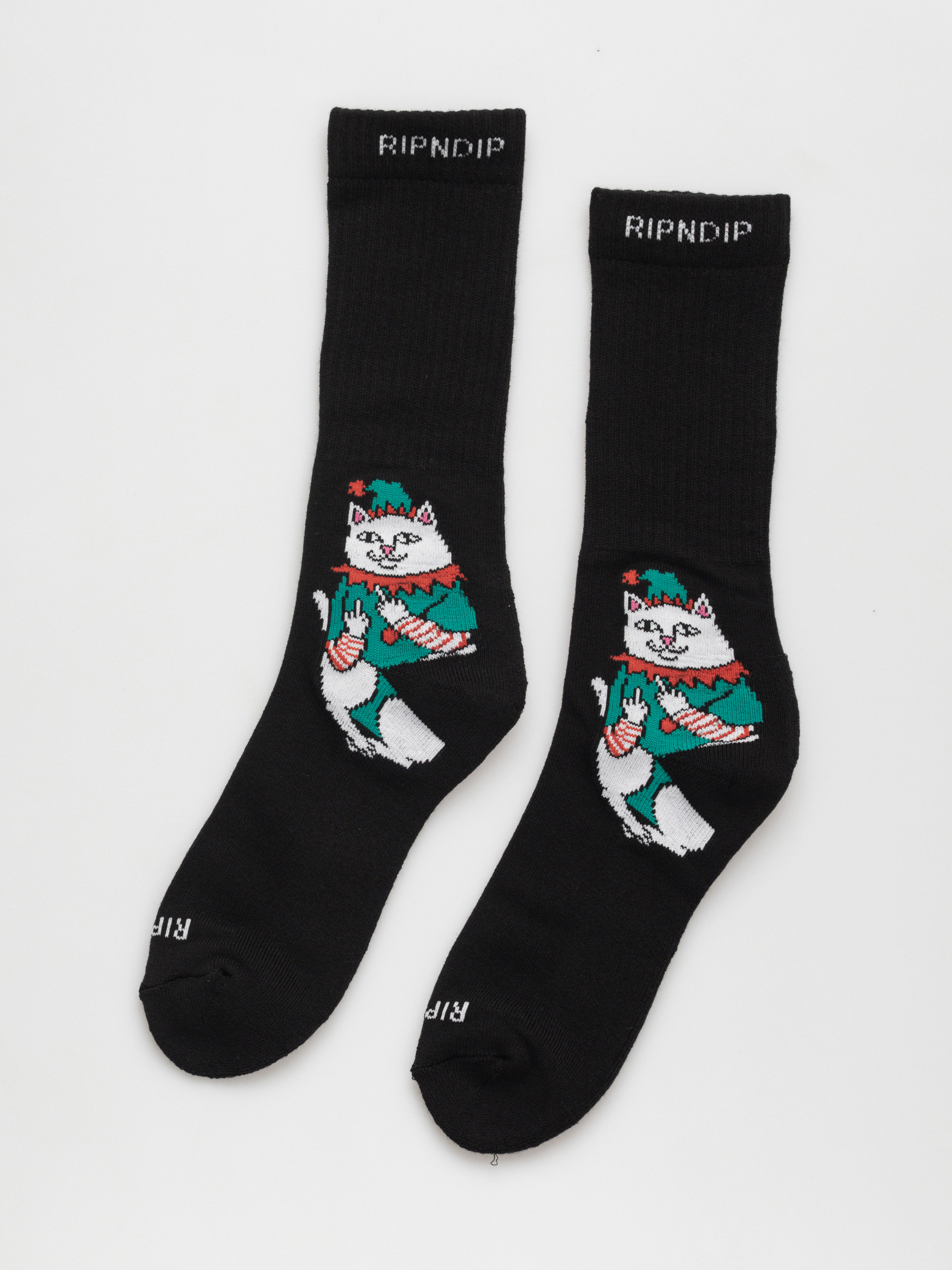Șosete RipNDip Nermal Elf (black)