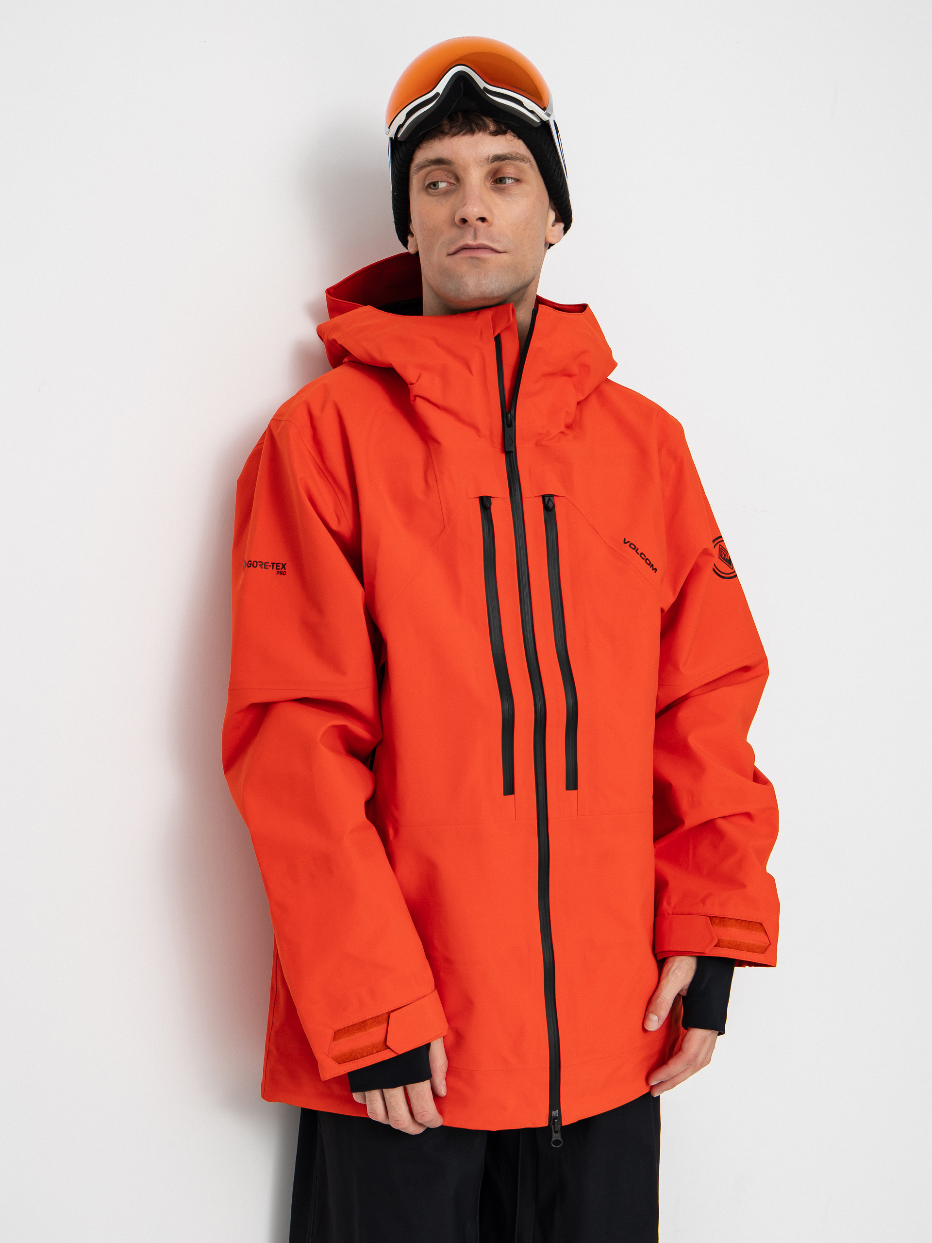 Pentru bărbați Geacă de snowboard Volcom Anyox Guide Gore Pro Shell (orange shock)