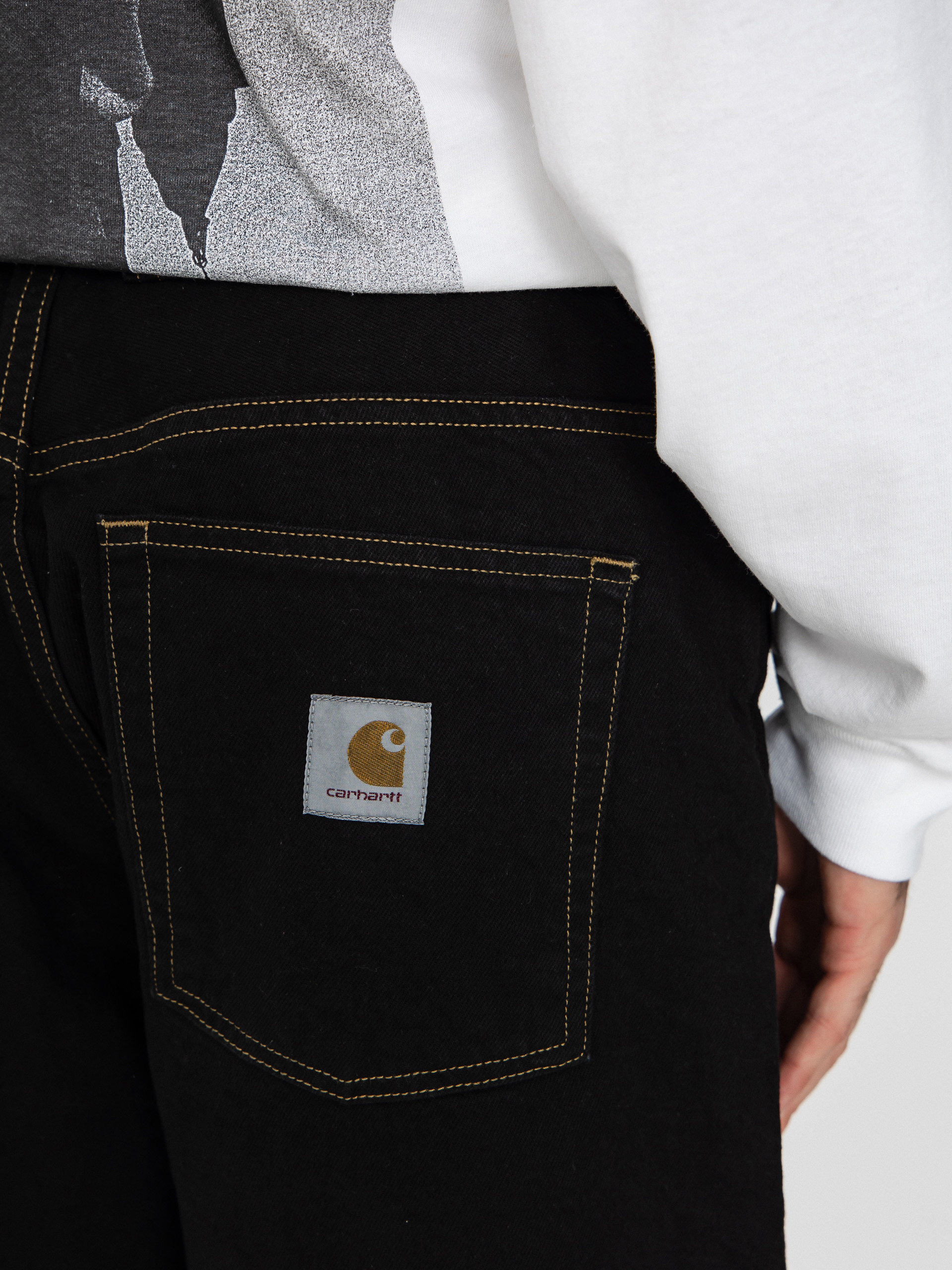 Pantaloni Carhartt WIP Brandon (black rinsed)