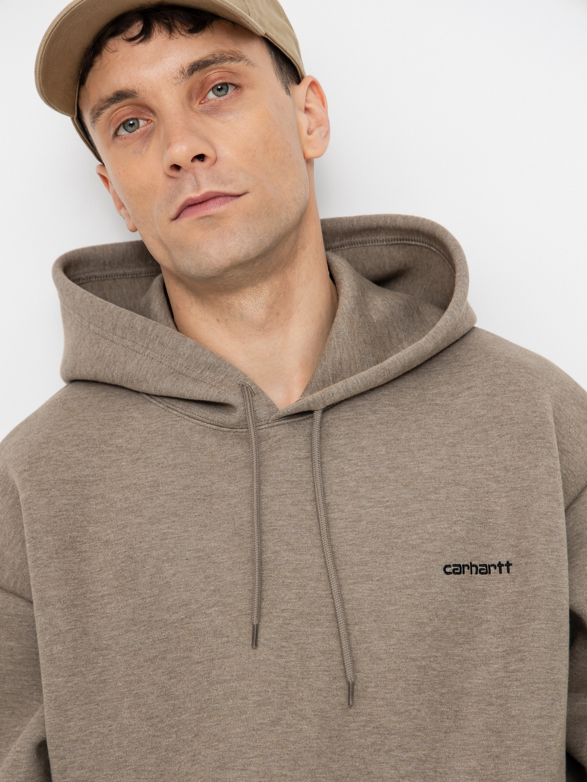 Hanorac cu glugă Carhartt WIP Alda HD (brass/black)