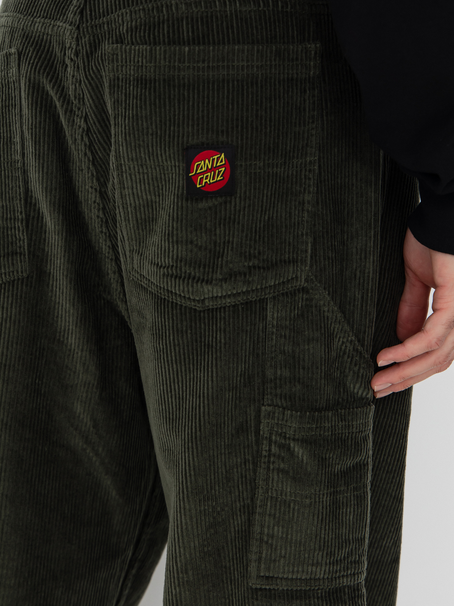 Pantaloni Santa Cruz Carpenter Big (dark moss cord)